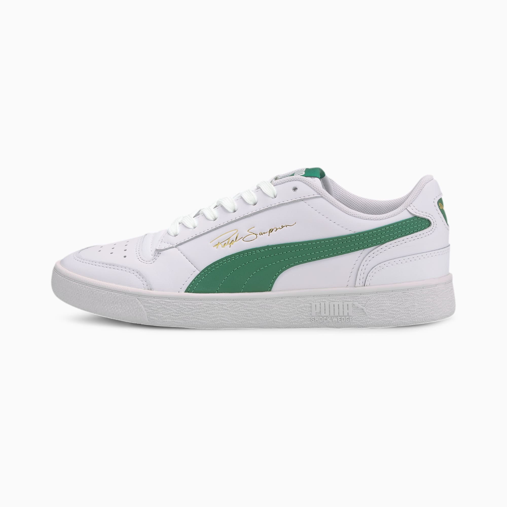 PUMA Chaussure Ralph Sampson Lo sneakers, Blanc/Vert, Taille 38.5, Chaussures