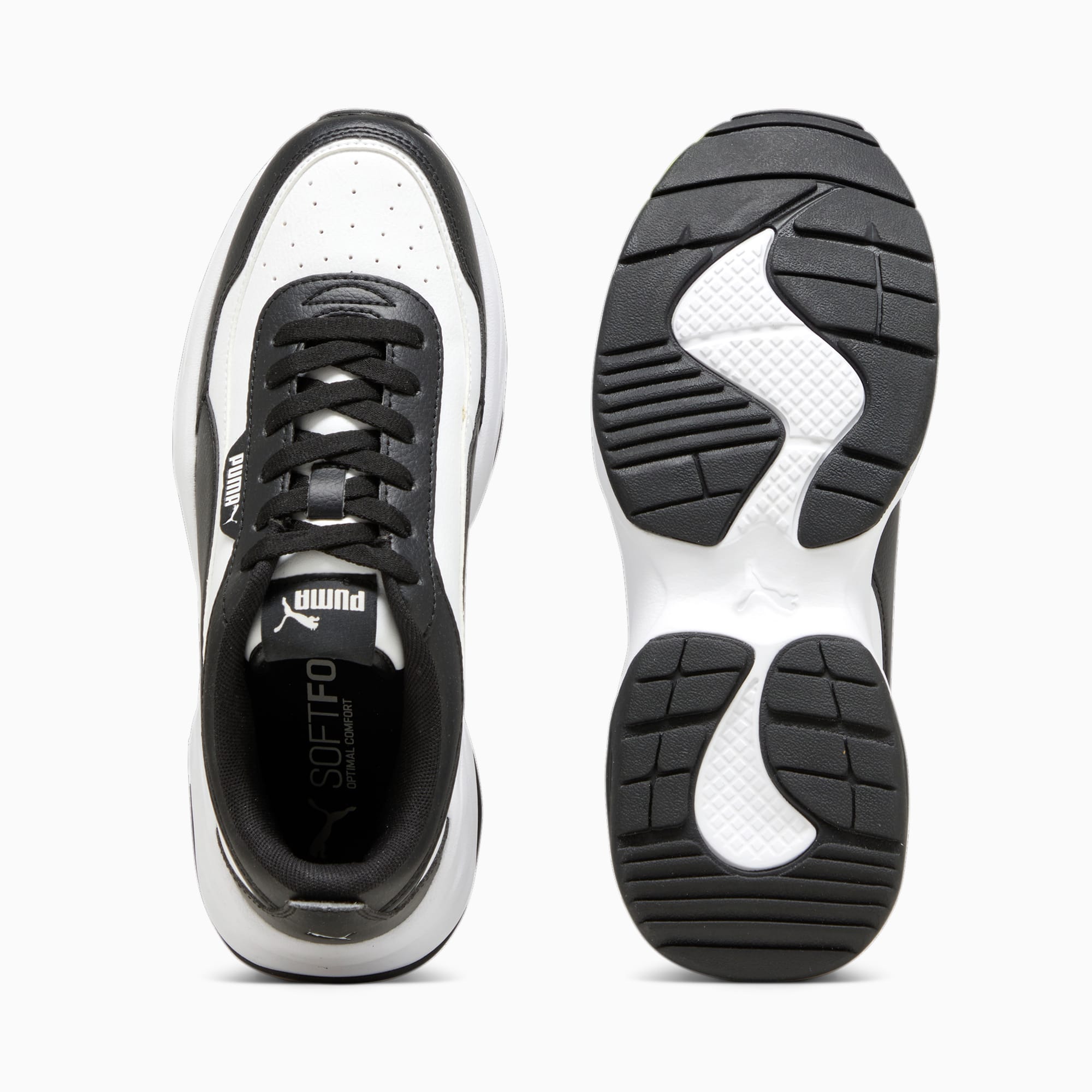 PUMA Cilia Mode Sneakers Damen Schuhe, Weiß/Schwarz, Größe: 37.5, Schuhe