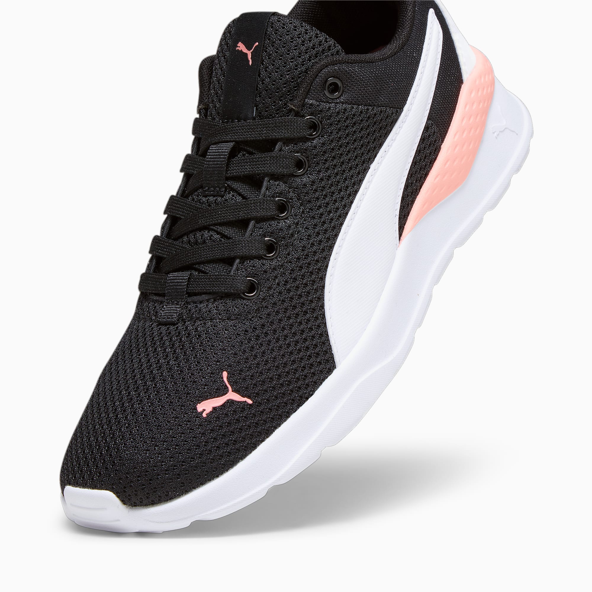 PUMA Anzarun Lite sportschoenen voor Dames, Wit/Roze/Zwart