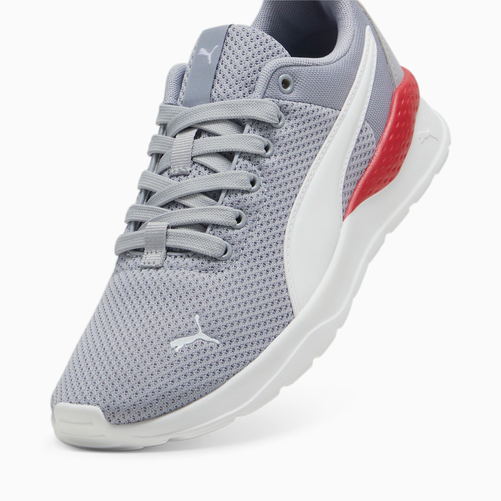 PUMA Anzarun Lite sportschoenen, Grijs/Rood/Wit