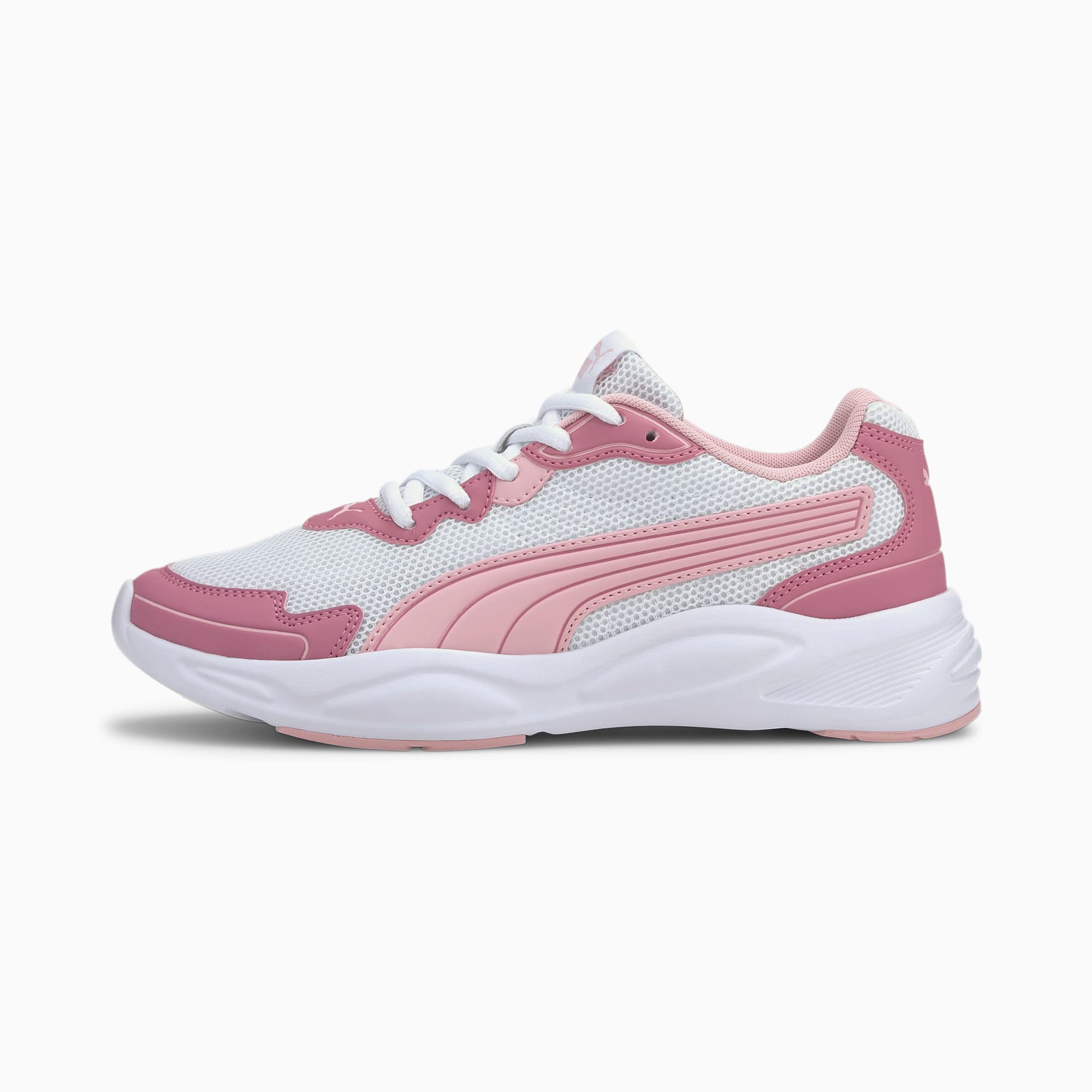 PUMA Chaussure Basket ‘90s Runner Nu Wave pour Homme, Blanc/Rose, Taille 37.5, Chaussures