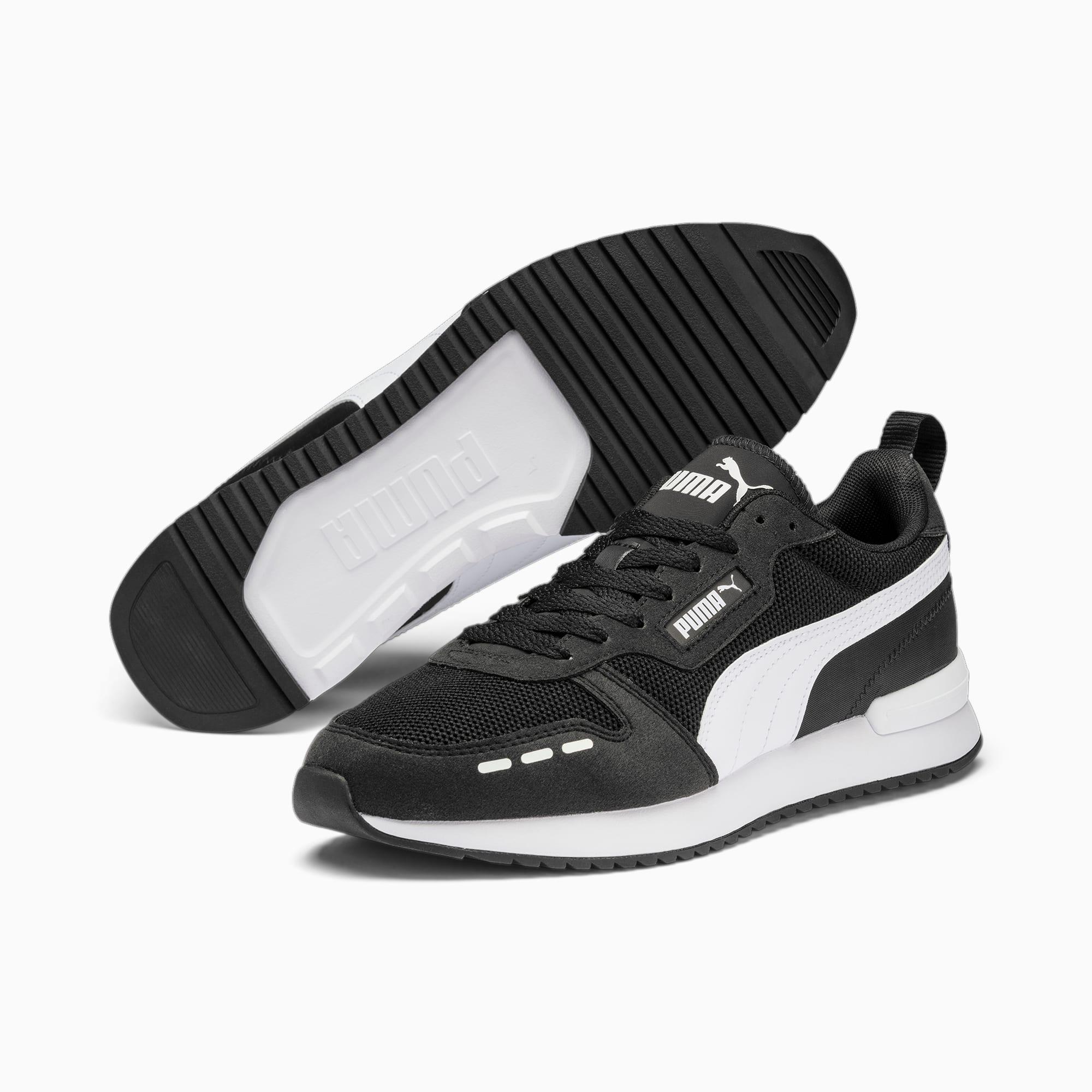 PUMA R78 Runner Sneaker Für Damen, Schwarz/Weiß, Größe: 39, Schuhe