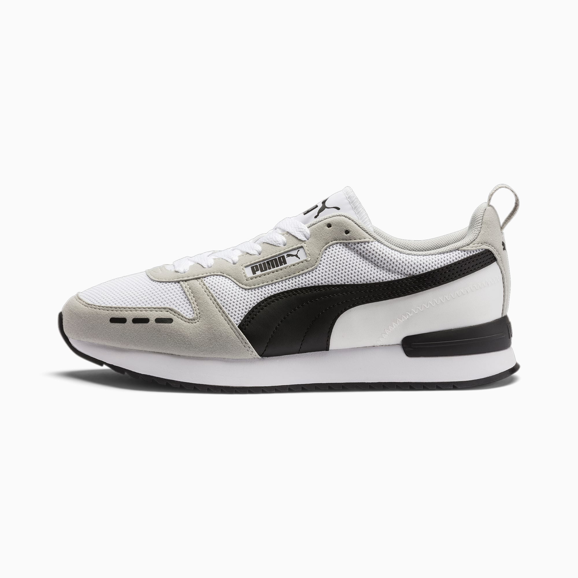 Women's PUMA R78 Runner Trainers, White/Grey Violet/Black, Size 35,5, Shoes