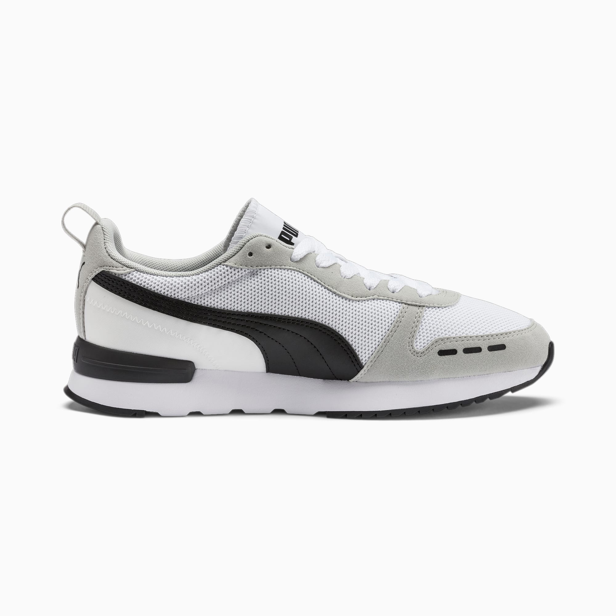 Women's PUMA R78 Runner Trainers, White/Grey Violet/Black, Size 35,5, Shoes