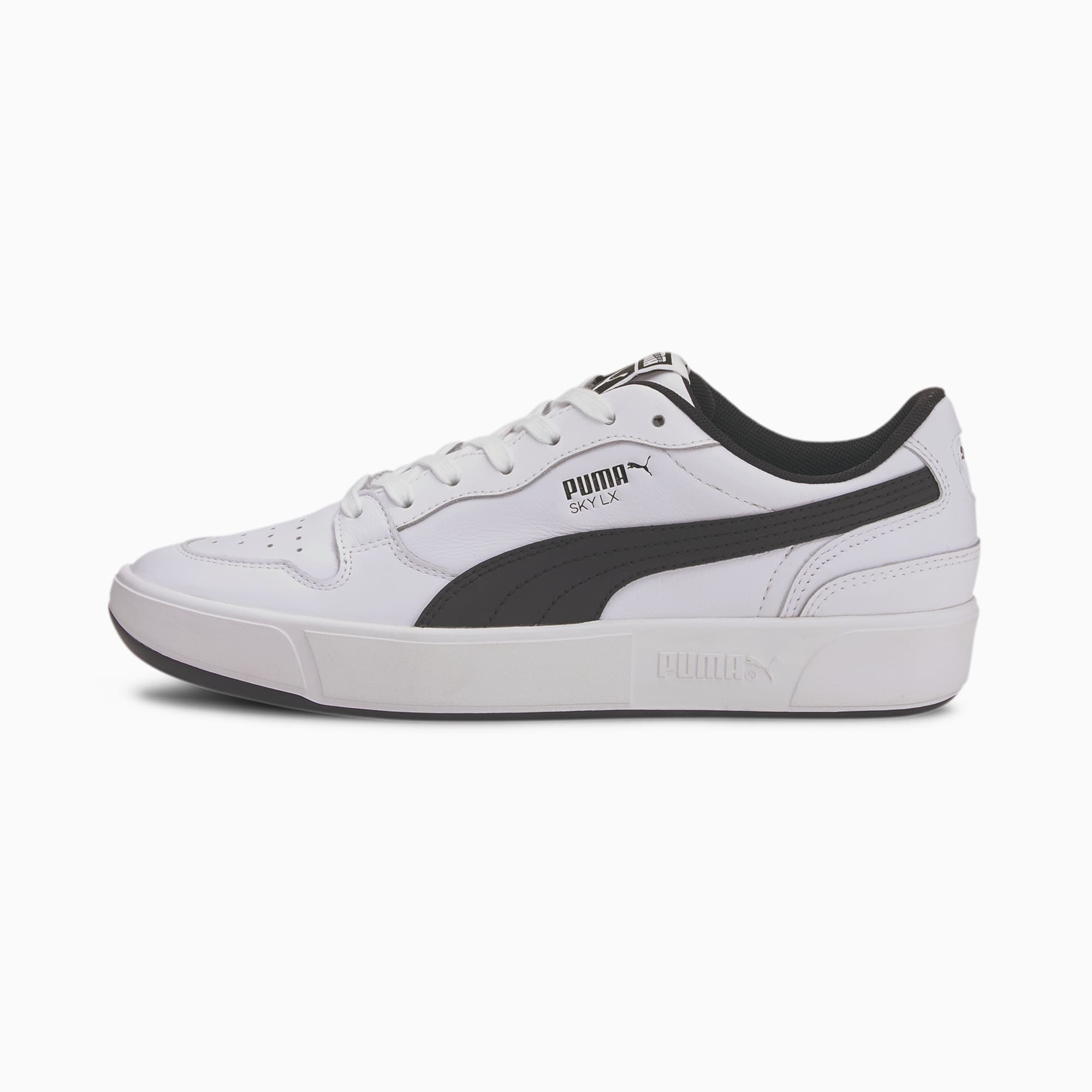 PUMA Chaussure Basket Sky LX Low, Blanc/Noir, Taille 37.5, Chaussures