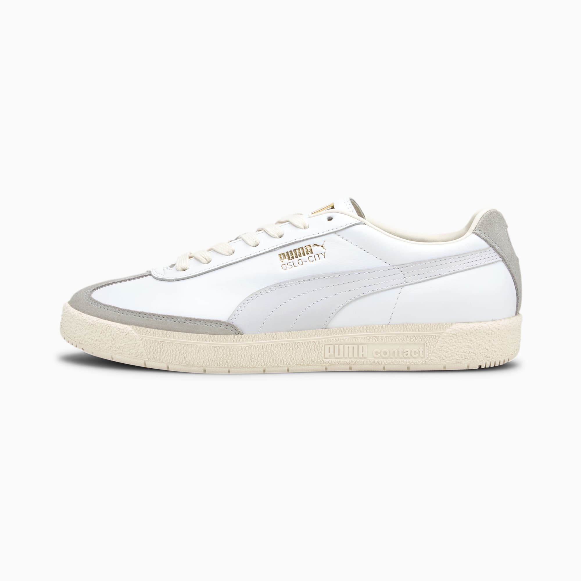 PUMA Chaussure Basket Oslo-City Luxe, Blanc/Gris, Taille 46, Chaussures