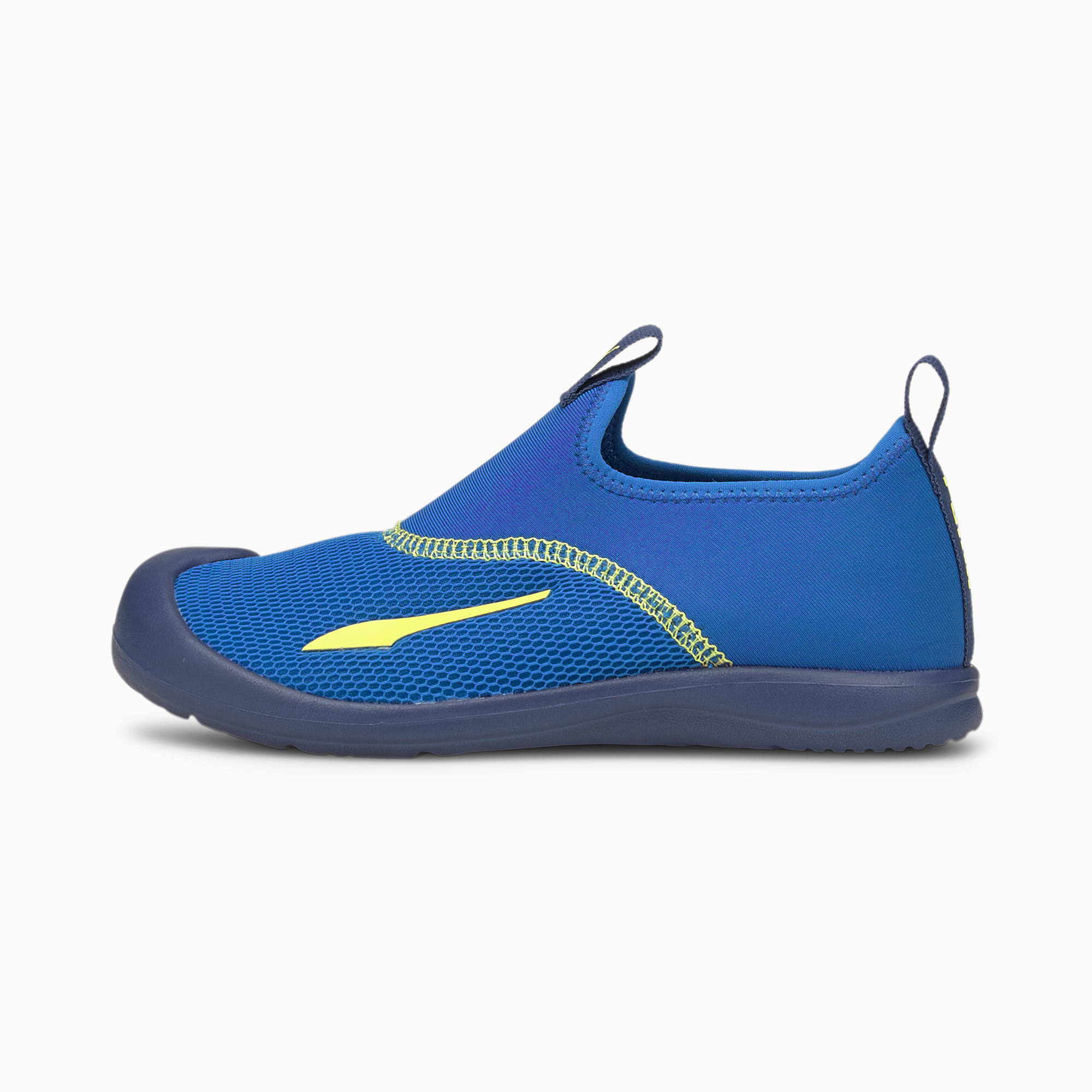 PUMA Sandales Aquacat Shield enfant, Bleu/Jaune, Taille 32, Chaussures