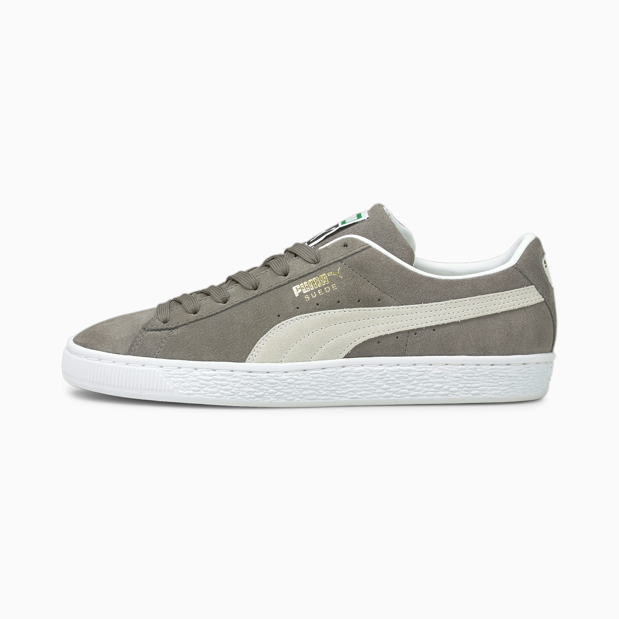 PUMA Chaussure Sneakers Suede Classic XXI Pour Homme, Gris/Blanc