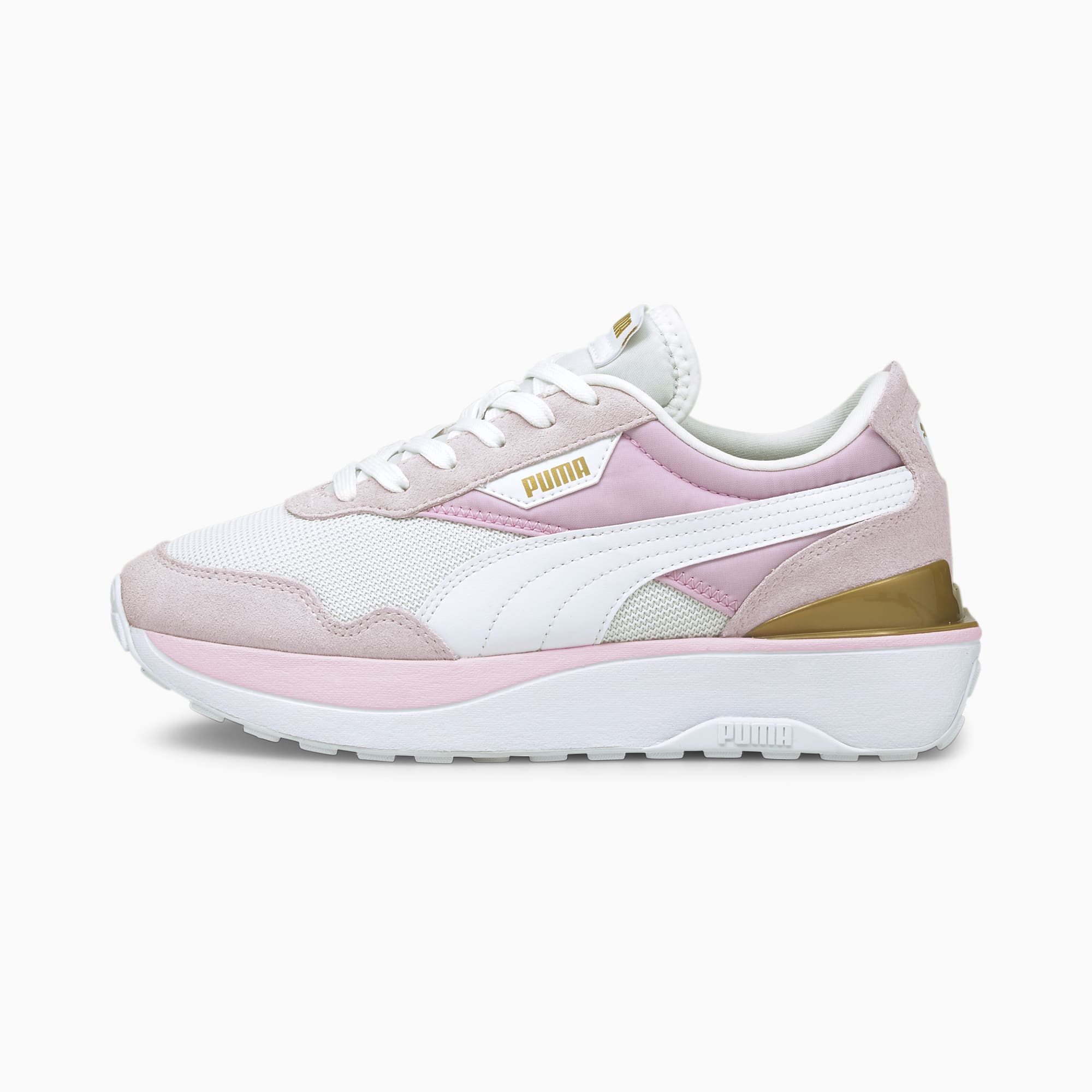 PUMA Chaussure Baskets Cruise Rider femme, Rose/Blanc, Taille 35.5, Chaussures