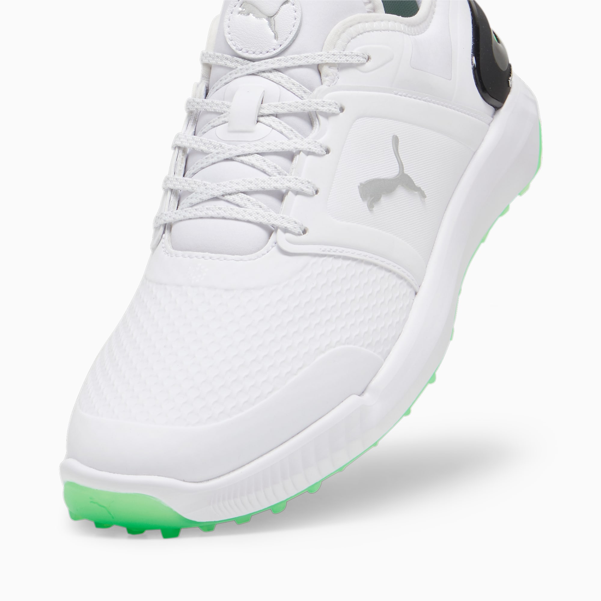 PUMA IGNITE ELEVATE golfschoenen, Wit/Groen/Zwart