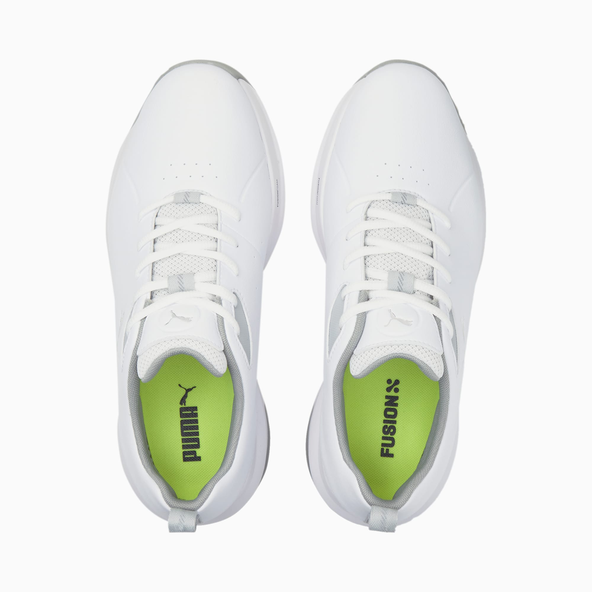 PUMA FUSION FX Tech golfschoenen voor Heren, Zilver/Grijs/Wit