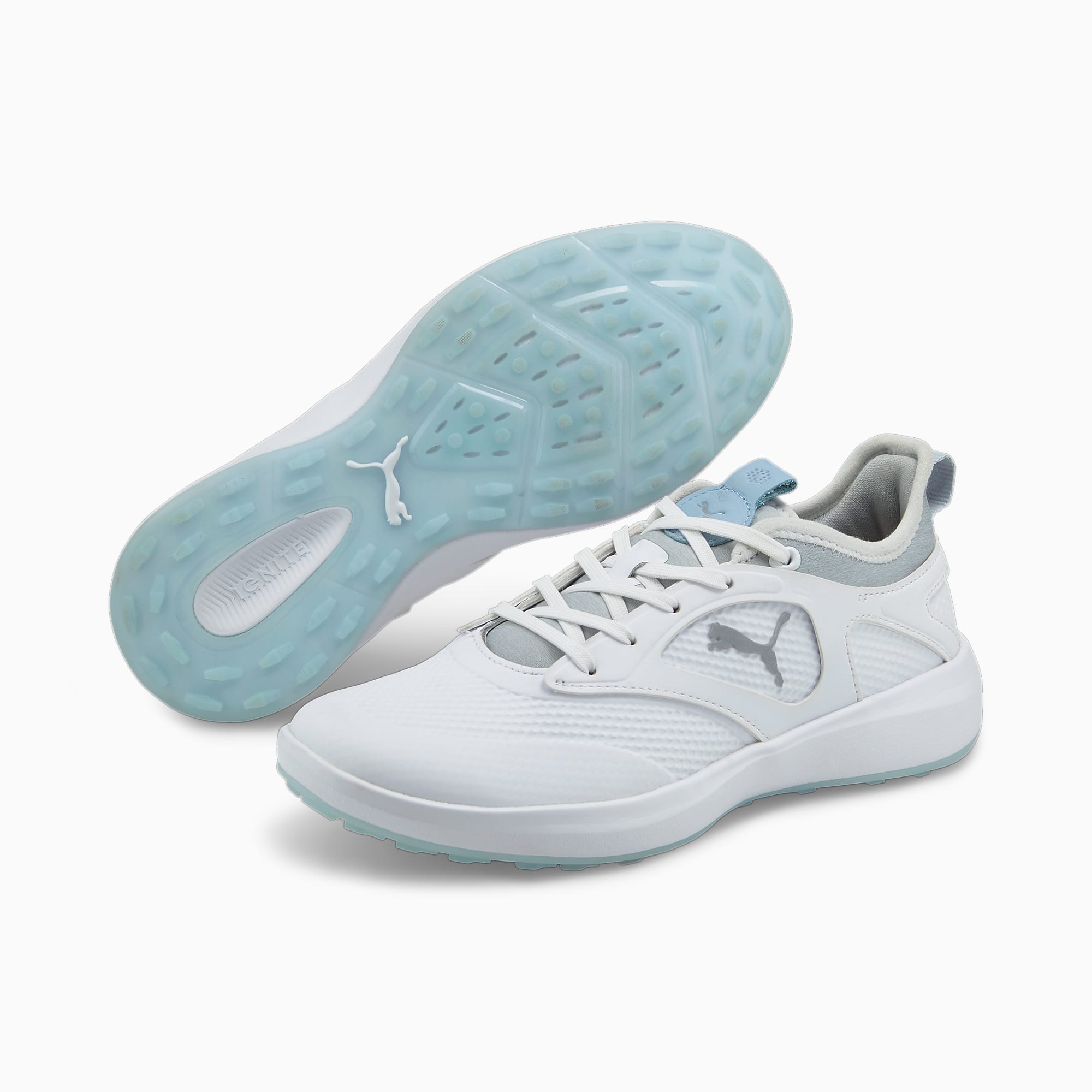 PUMA Ignite Malibu Golf Shoes Women, White/Silver/Lucite, Size 35,5, Shoes