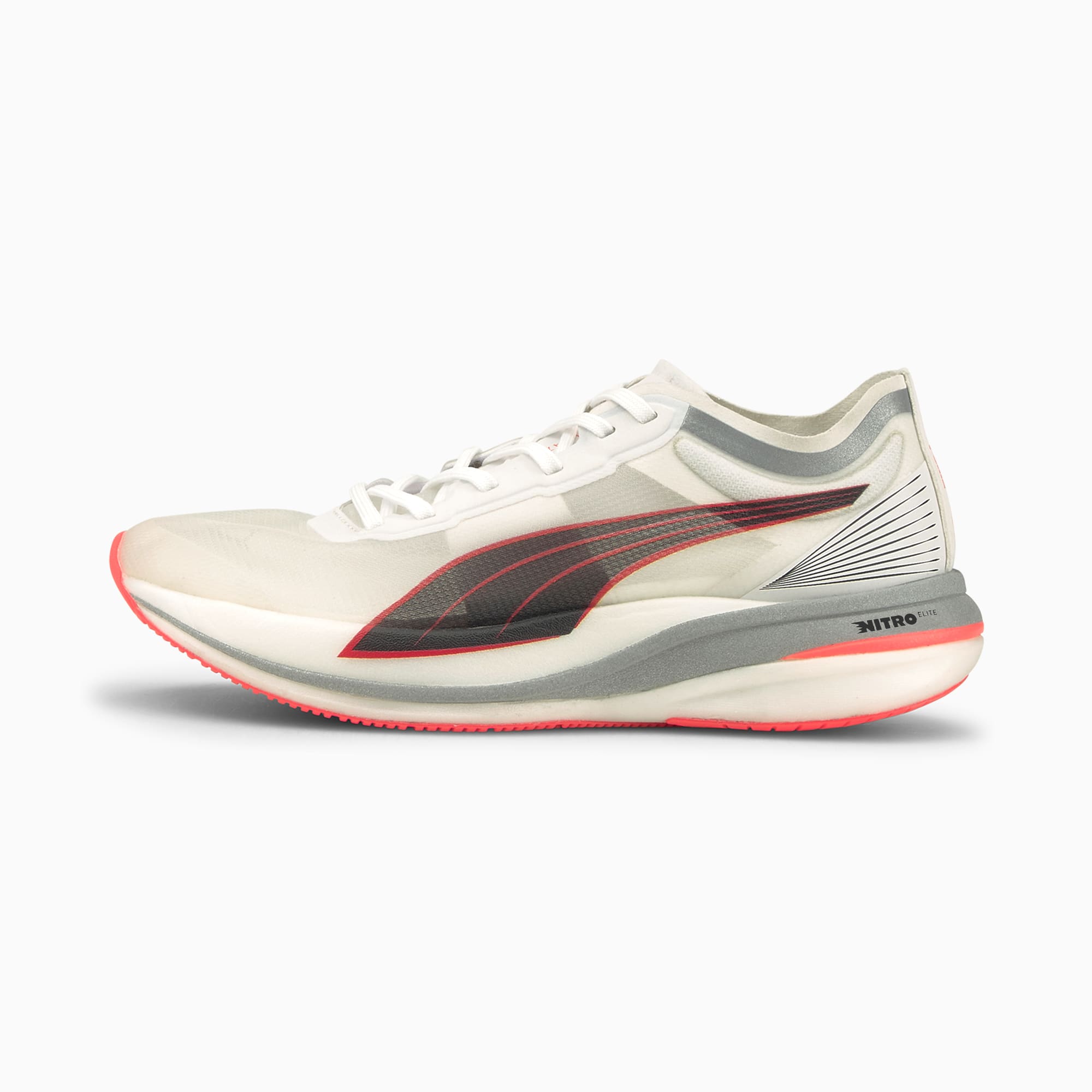 PUMA Chaussure de course Deviate Nitro Elite pour Femme, Blanc, Taille 38.5, Chaussures