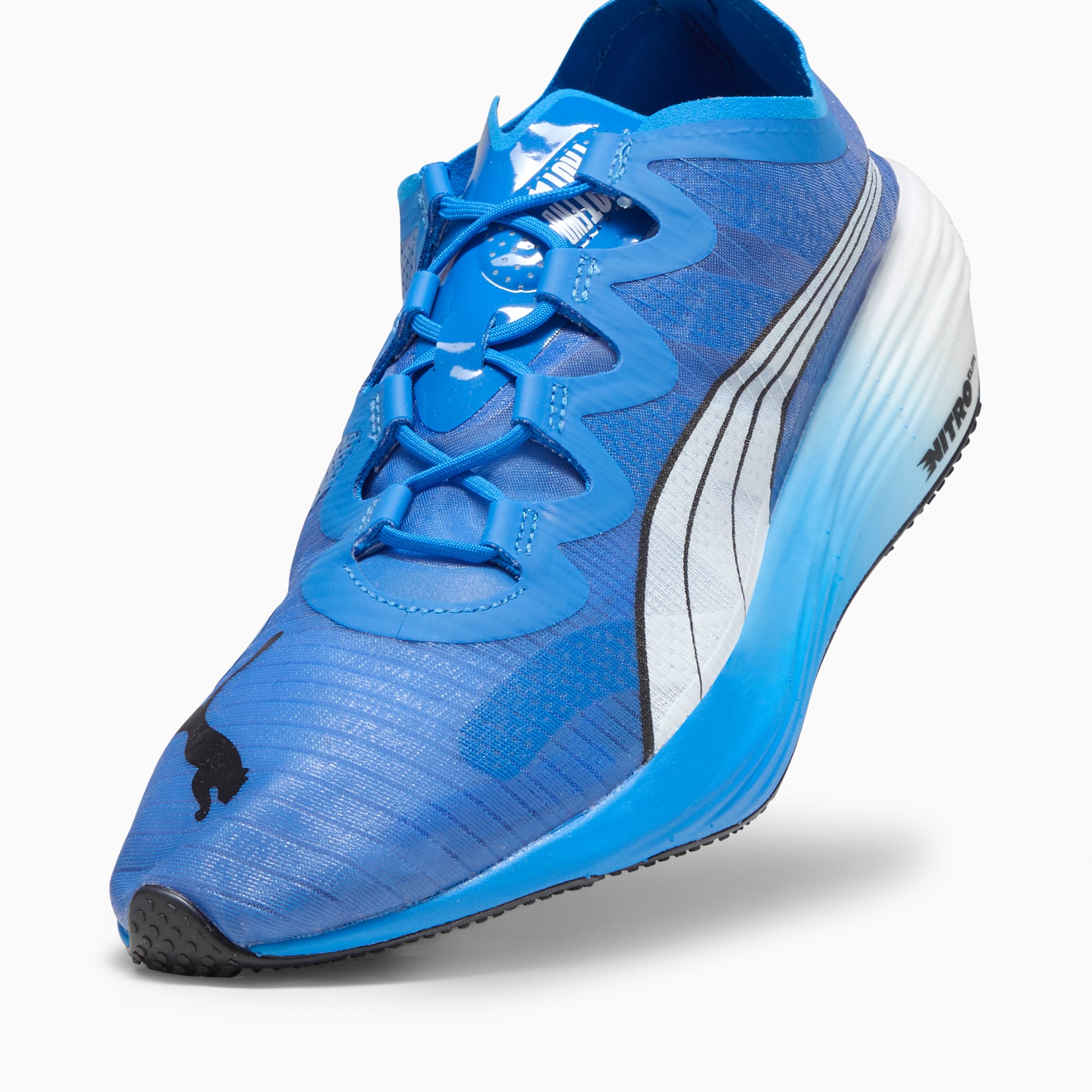 PUMA Fast-FWD NITRO Elite hardloopschoenen, Blauw/Roze/Wit