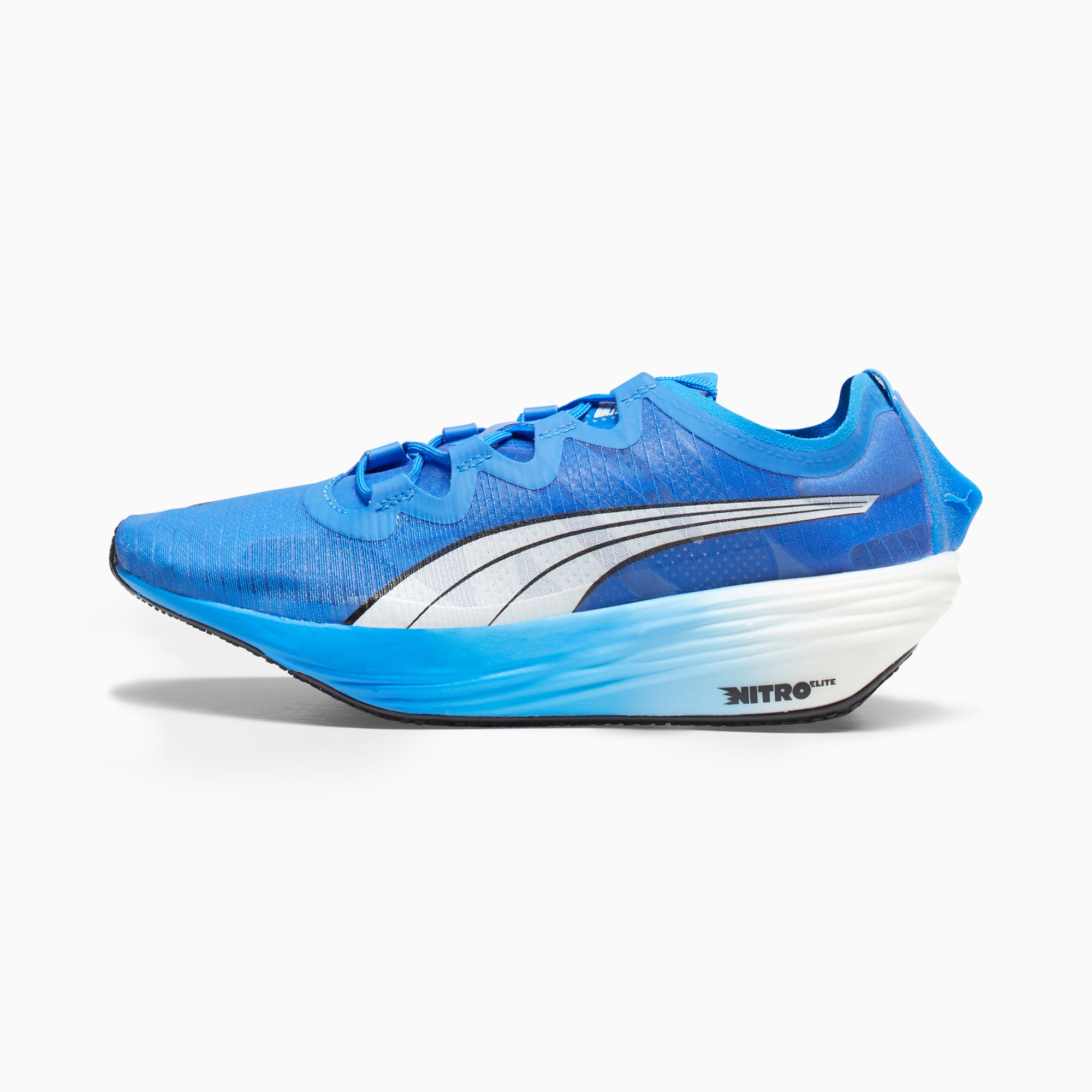 PUMA Fast-FWD NITRO Elite Hardloopschoenen Voor Dames, Blauw/Roze/Wit