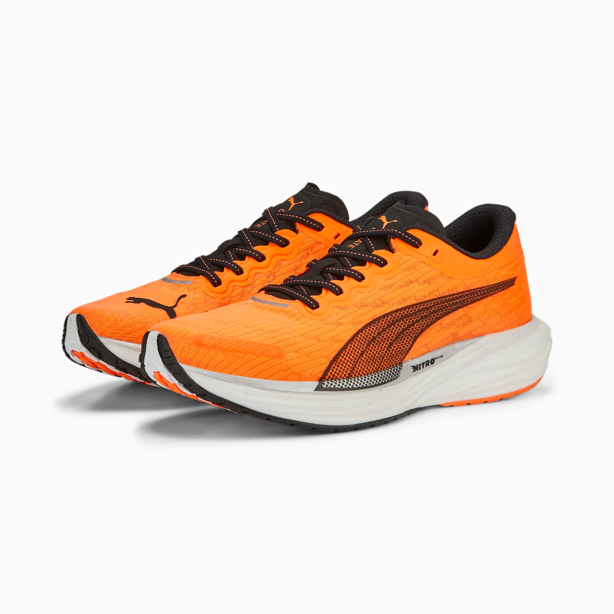 PUMA Chaussures De Running Deviate NITRO™ 2 Homme, Orange/Noir