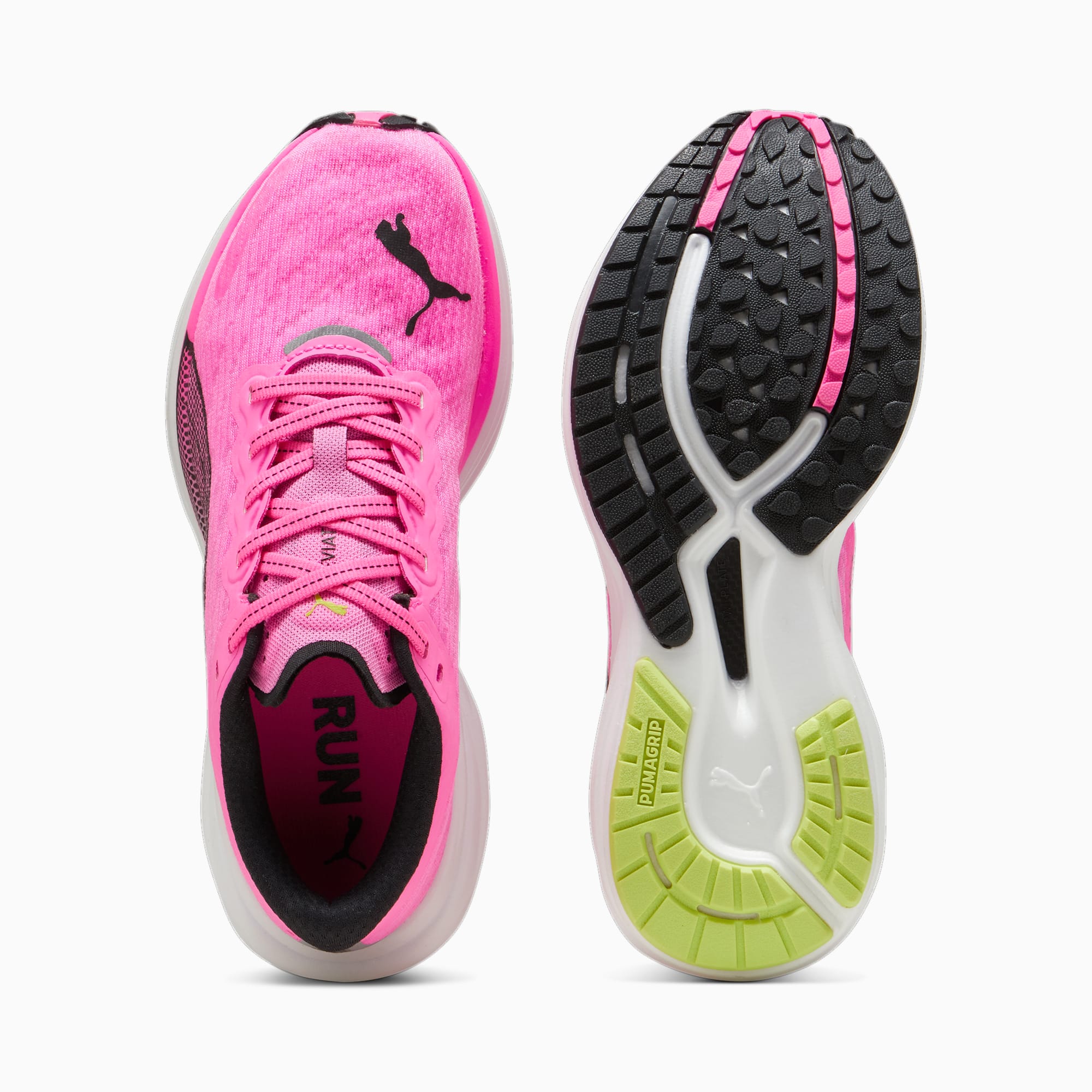 PUMA Chaussures De Running Deviate NITRO™ 2 Femme, Rose/Noir/Blanc