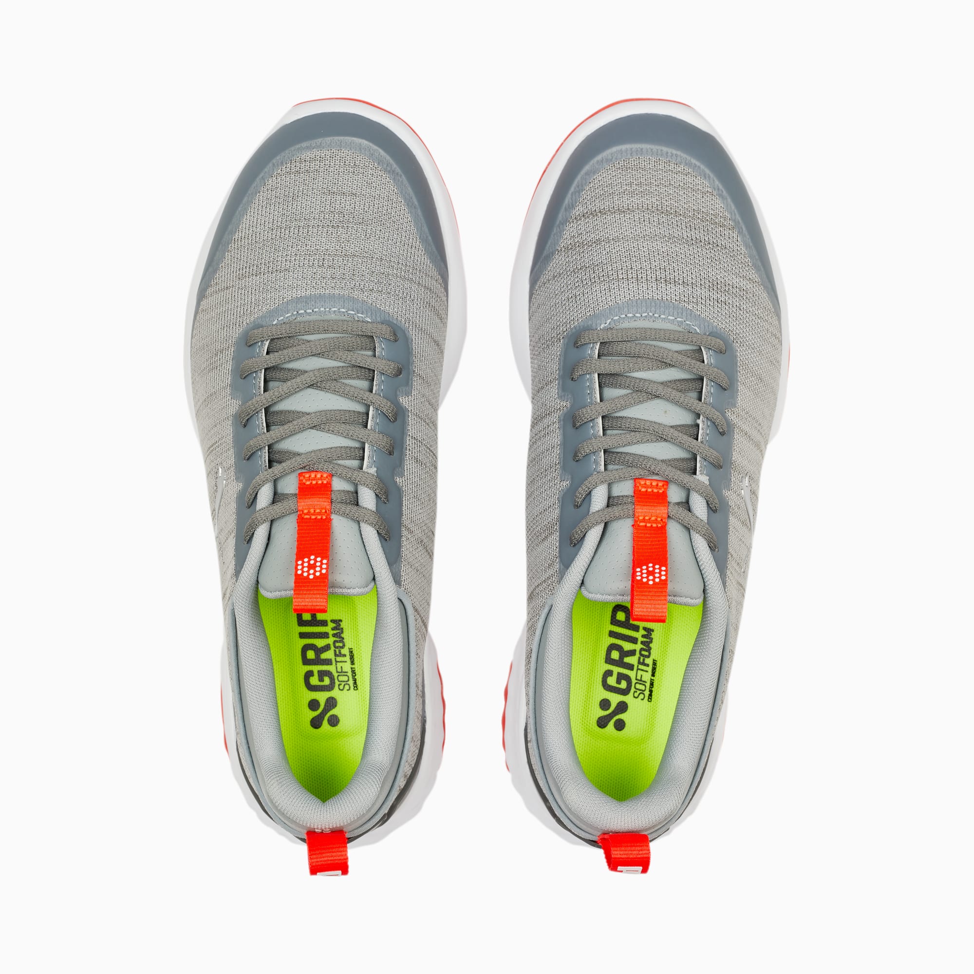 PUMA FUSION Pro golfschoenen, Grijs/Rood/Zilver