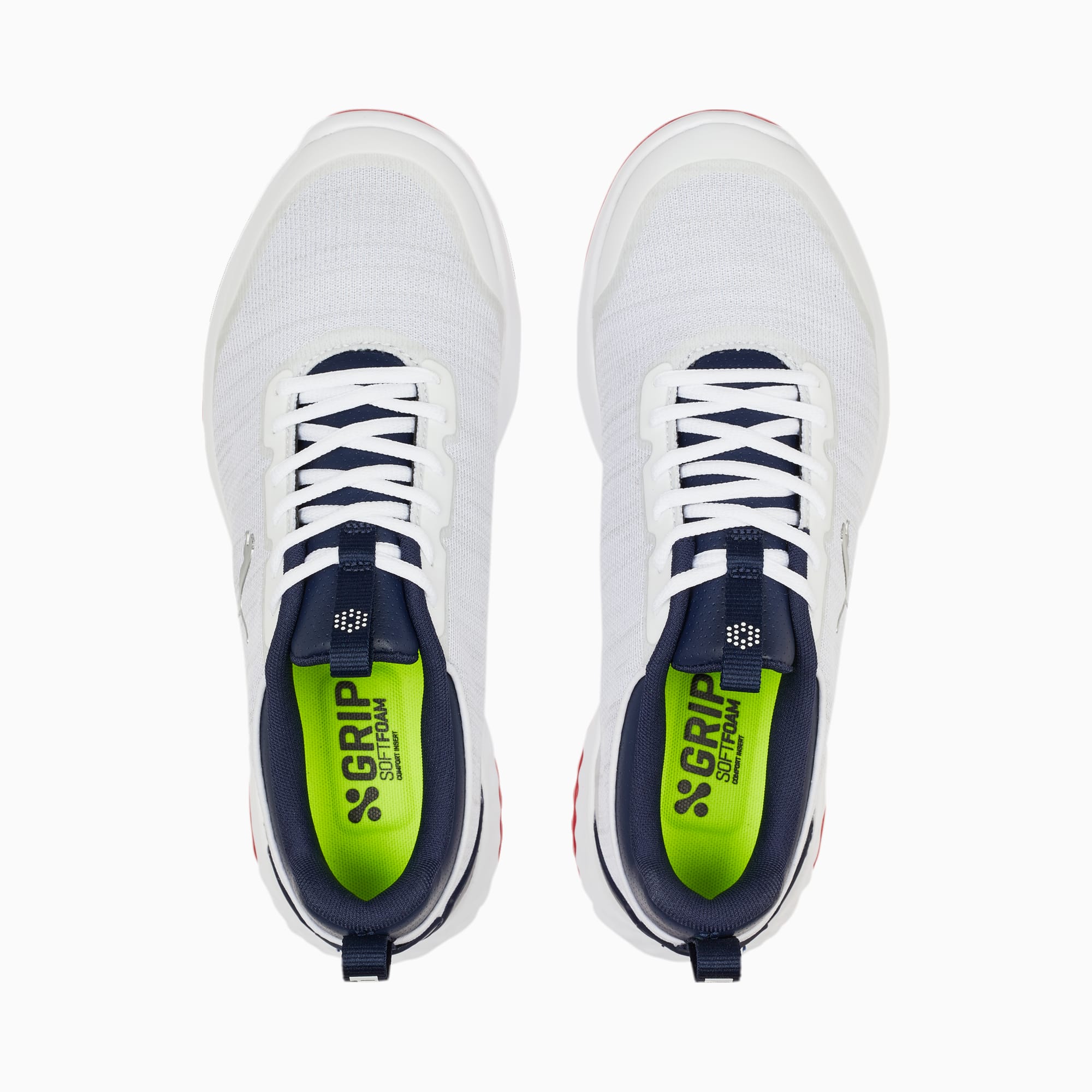 PUMA FUSION Pro golfschoenen, Wit/Blauw/Rood