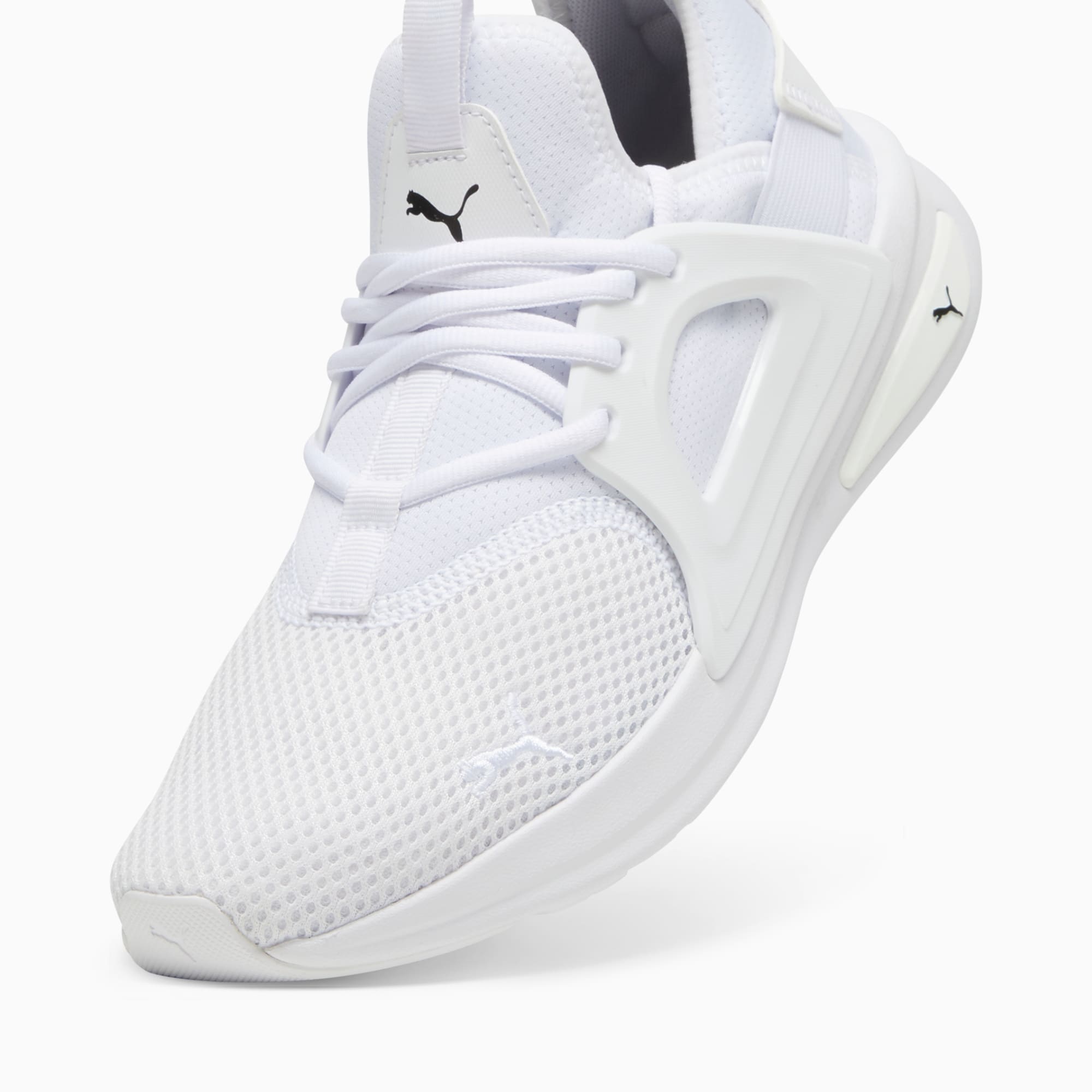 PUMA Softride Enzo Evo hardloopschoenen, Wit/Zwart