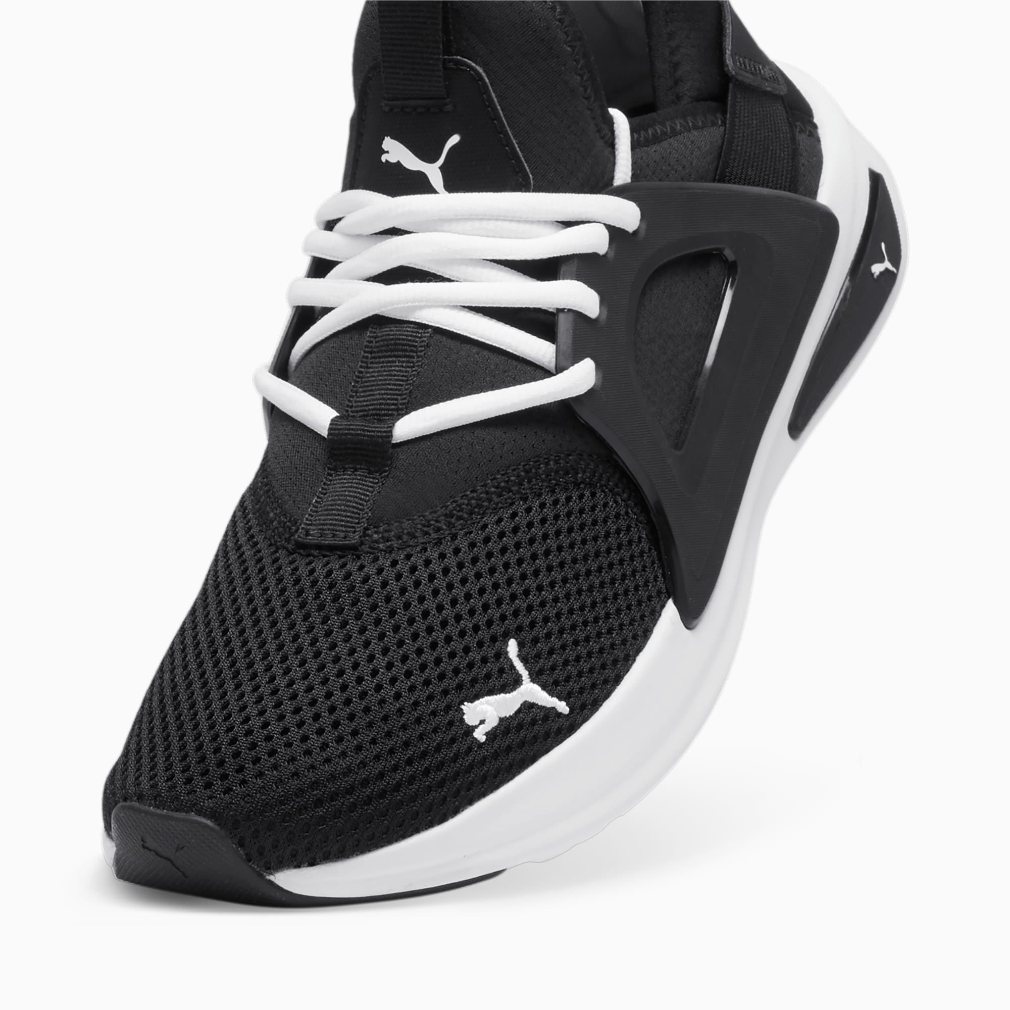 PUMA Softride Enzo Evo hardloopschoenen, Wit/Zwart
