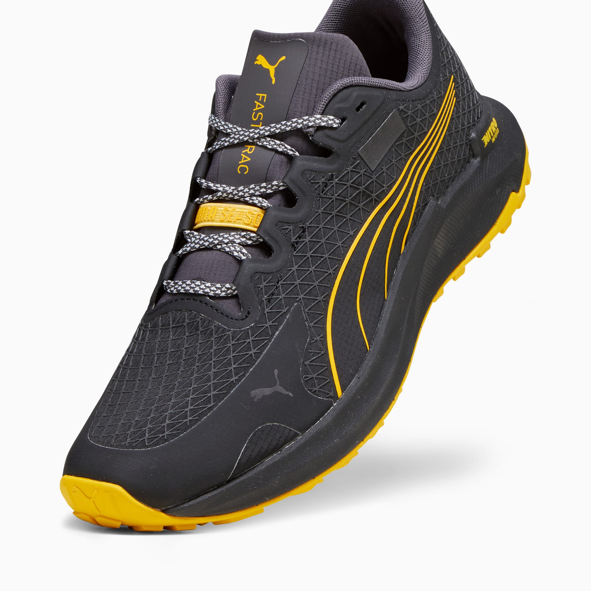 PUMA Fast-Trac NITRO GORE-TEXÂ® trail schoenen voor Heren, Geel/Zwart