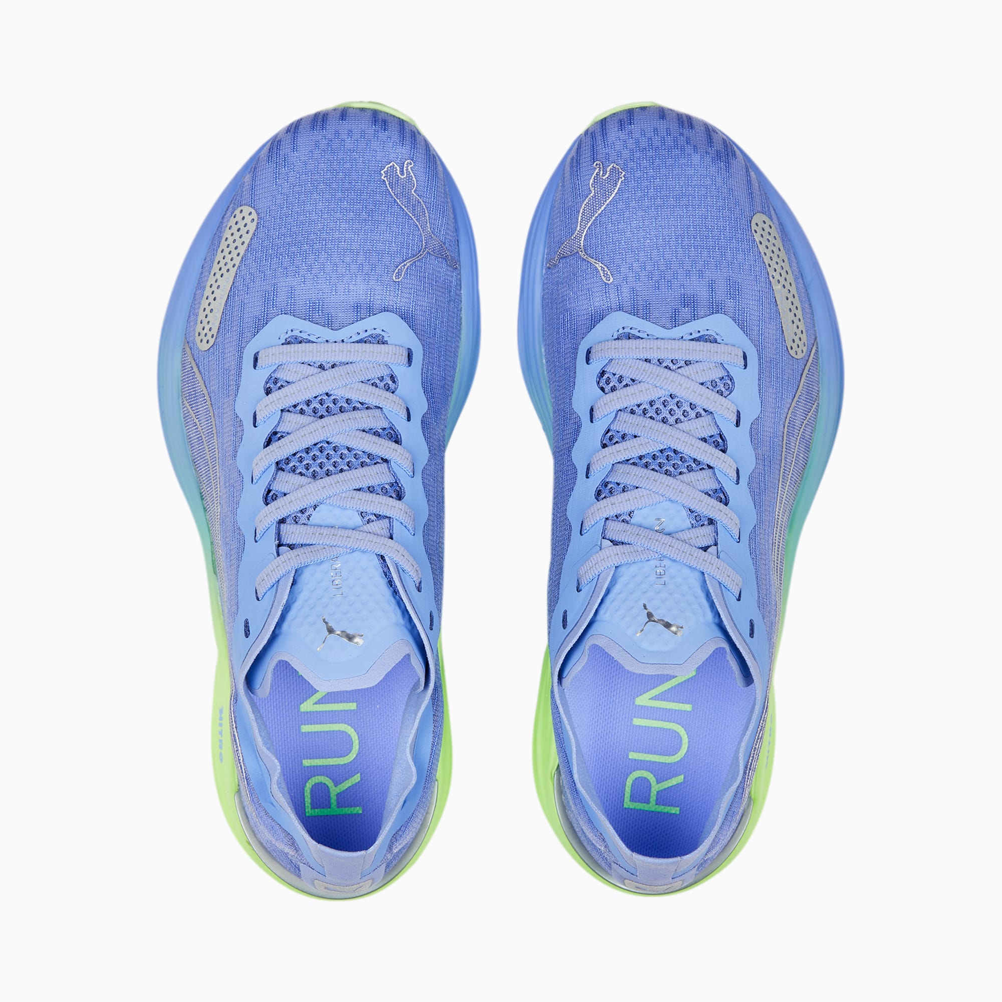 PUMA Zapatillas De Running Para Mujer Liberate Nitro 2, Plateado/Verde/Morado