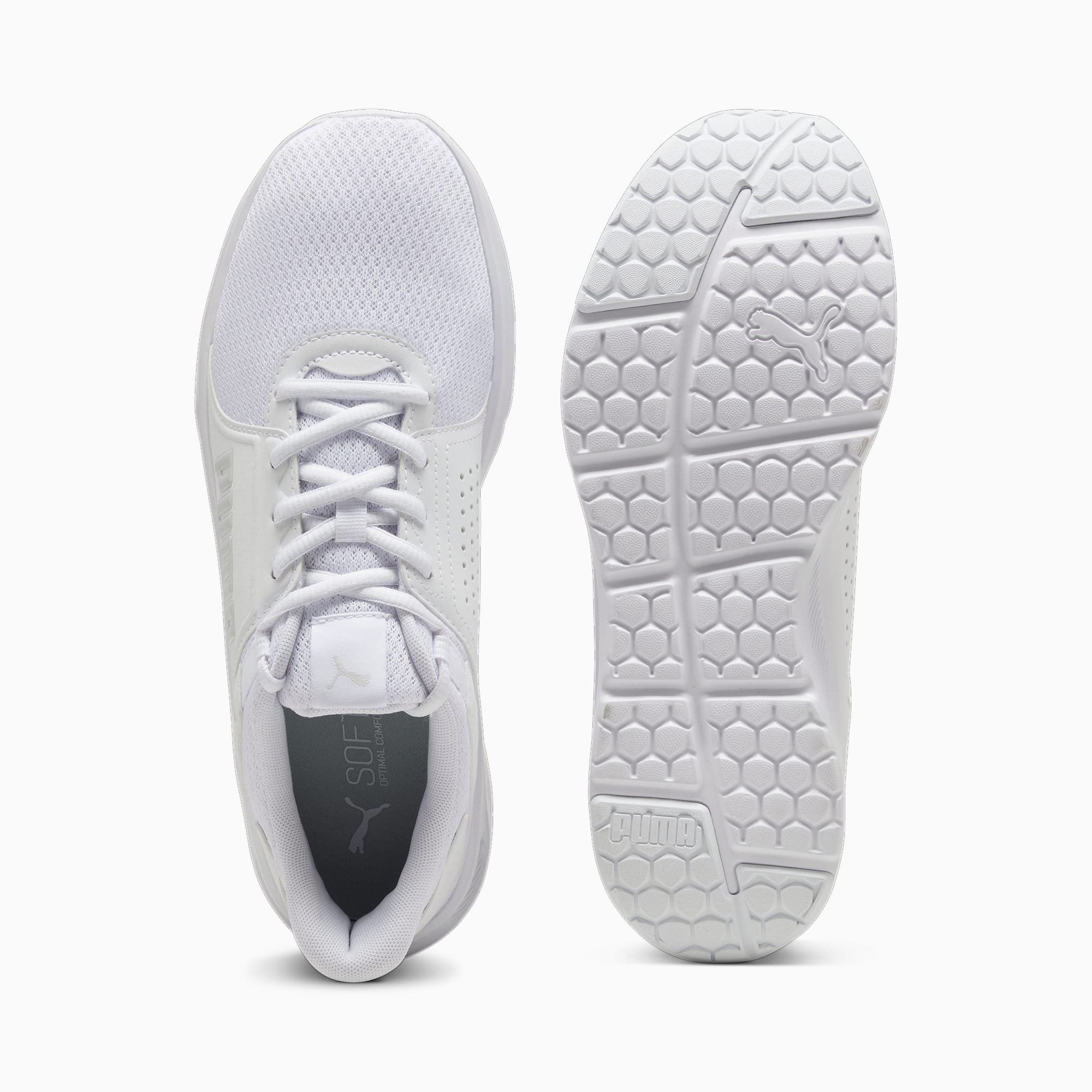 PUMA FTR Connect Trainingsschuhe, Weiß/Grau, Größe: 35.5, Schuhe