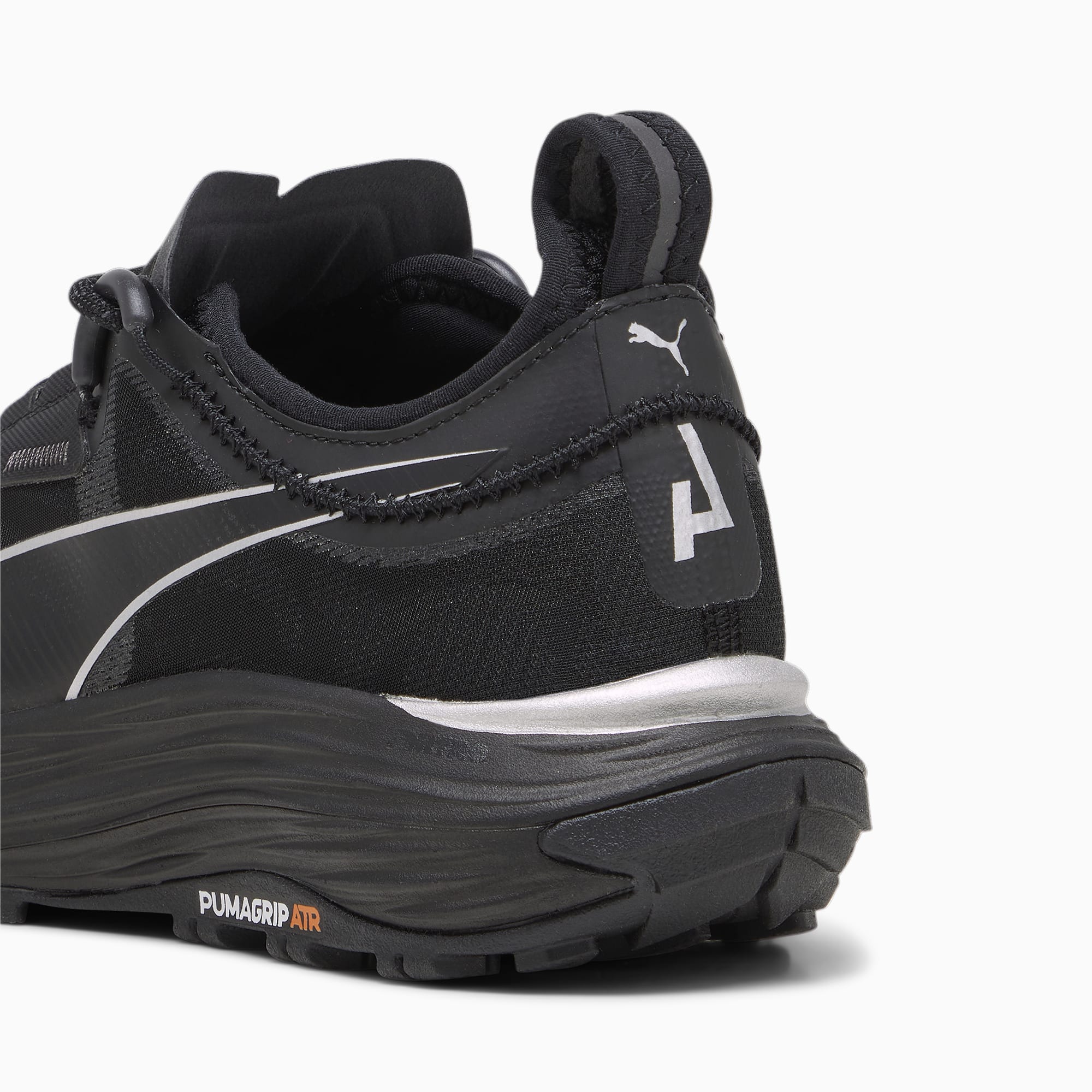 PUMA Voyage Nitro™ 3 Women's Trail Running Shoes, Black/Cool Dark Grey/Silver, Size 35,5, Shoes
