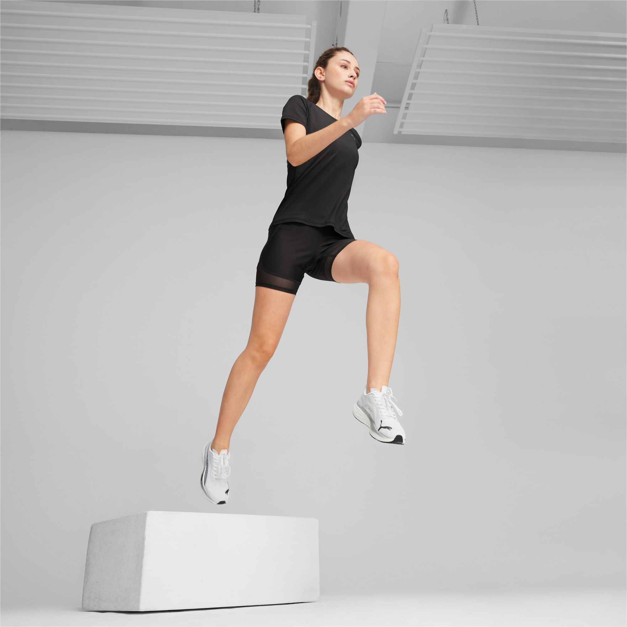 PUMA Chaussures De Running Velocity NITRO™ 3 Femme, Argent/Noir/Blanc