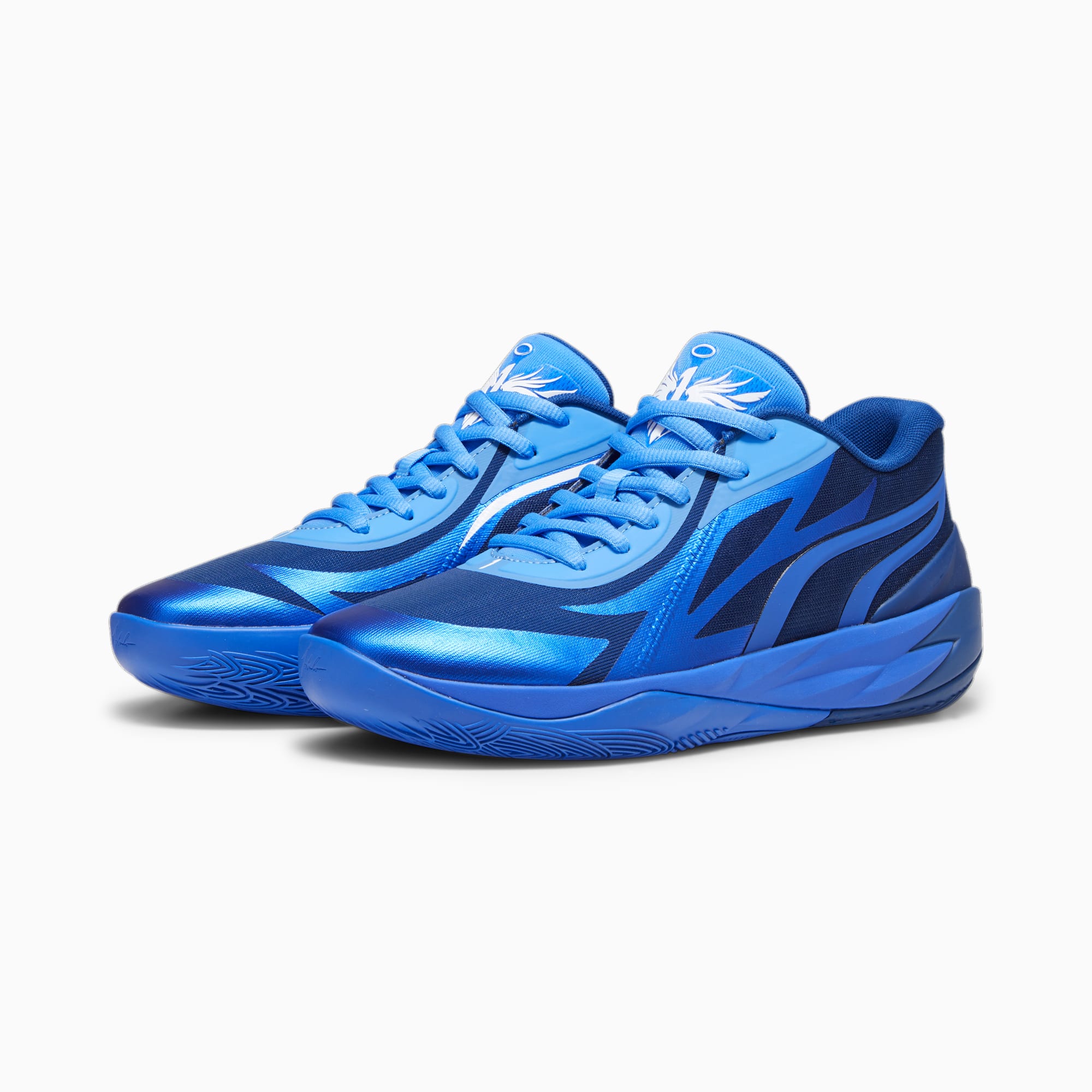 Men's PUMA Mb.02 Lo Basketball Shoe Sneakers, Royal Blue