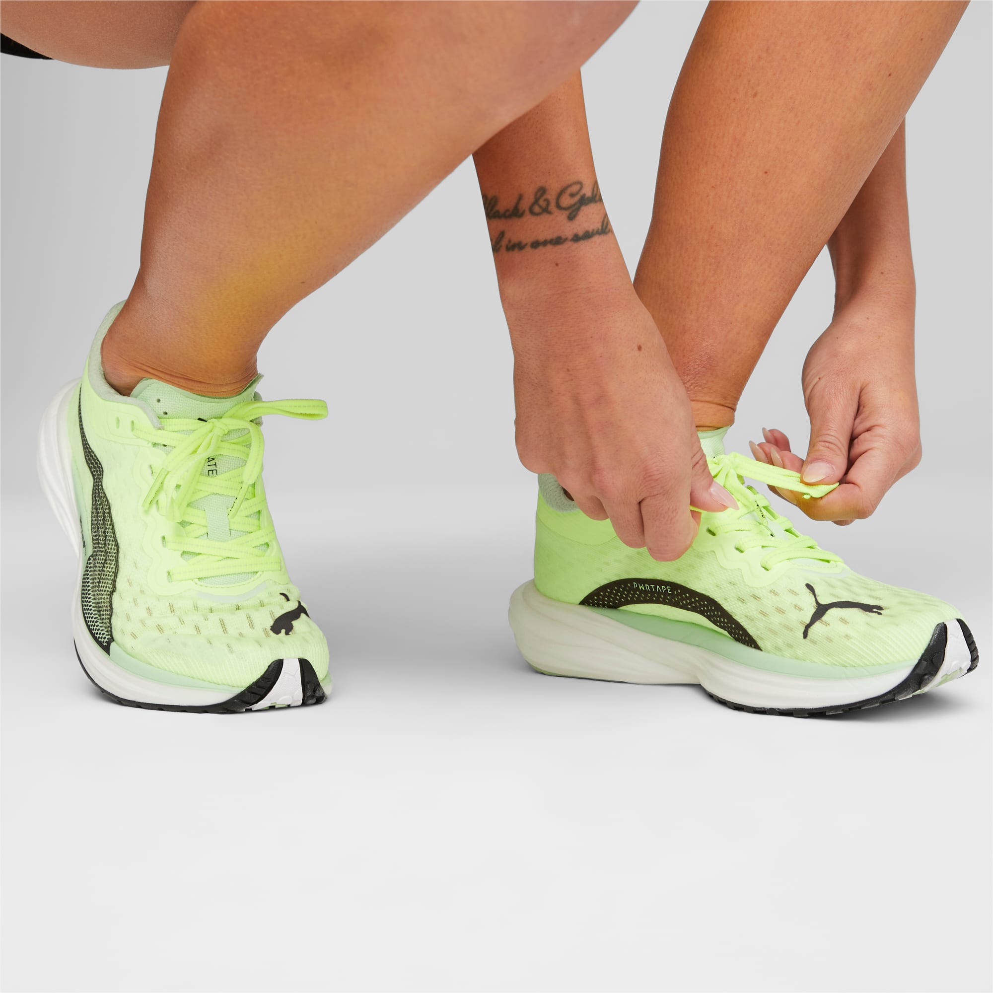 PUMA Deviate Nitro 2 Run 75 Running Shoes Women, Fast Yellow/Light Mint