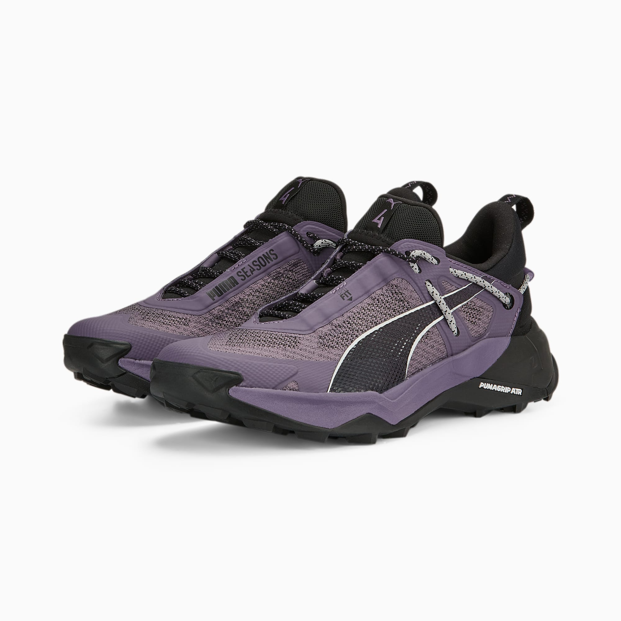 PUMA Explore Nitro™ Women's Hiking Shoes, Purple Charcoal/Black/Silver