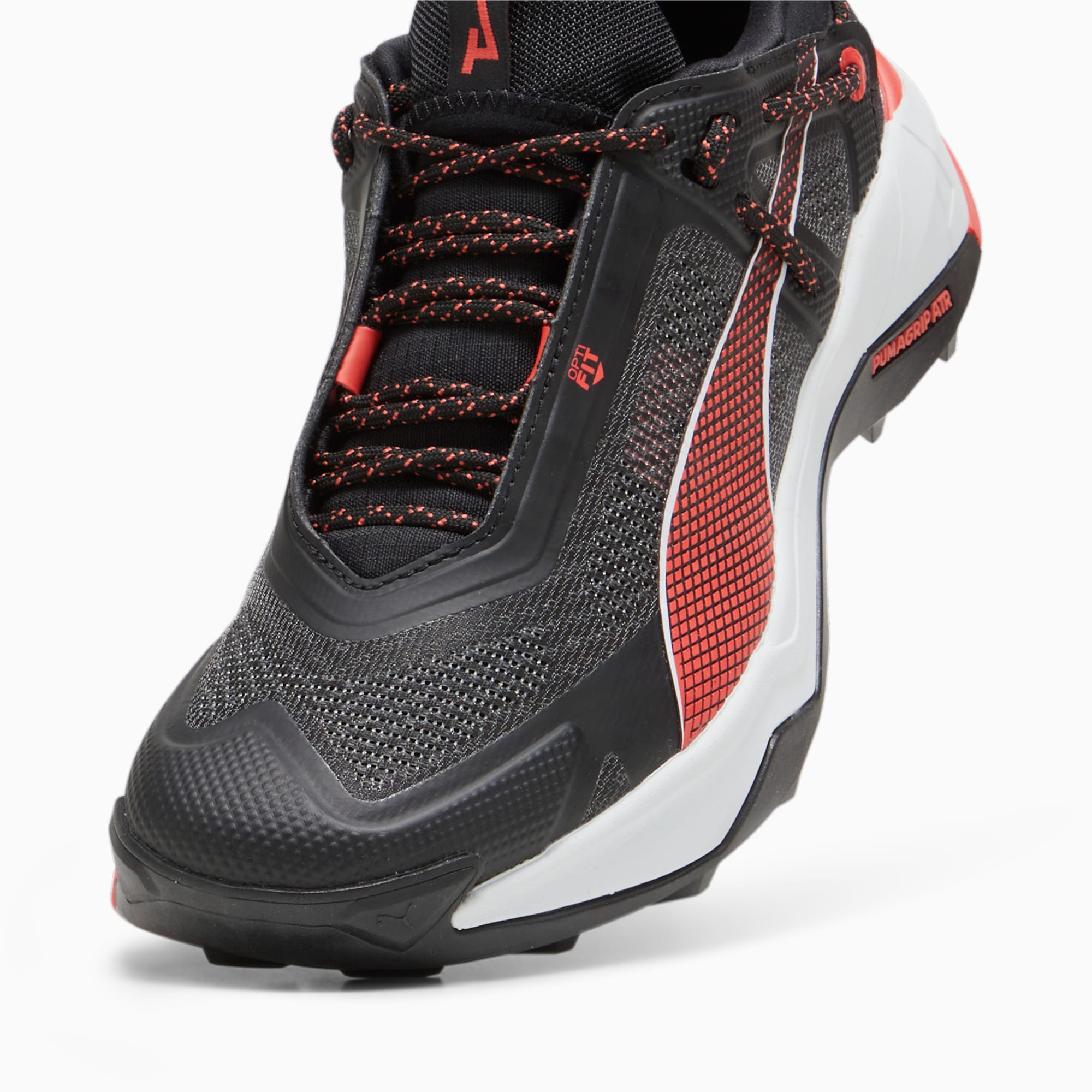 PUMA Explore Nitro™ Women's Hiking Shoes, Black/Active Red/Silver Mist, Size 35,5, Shoes