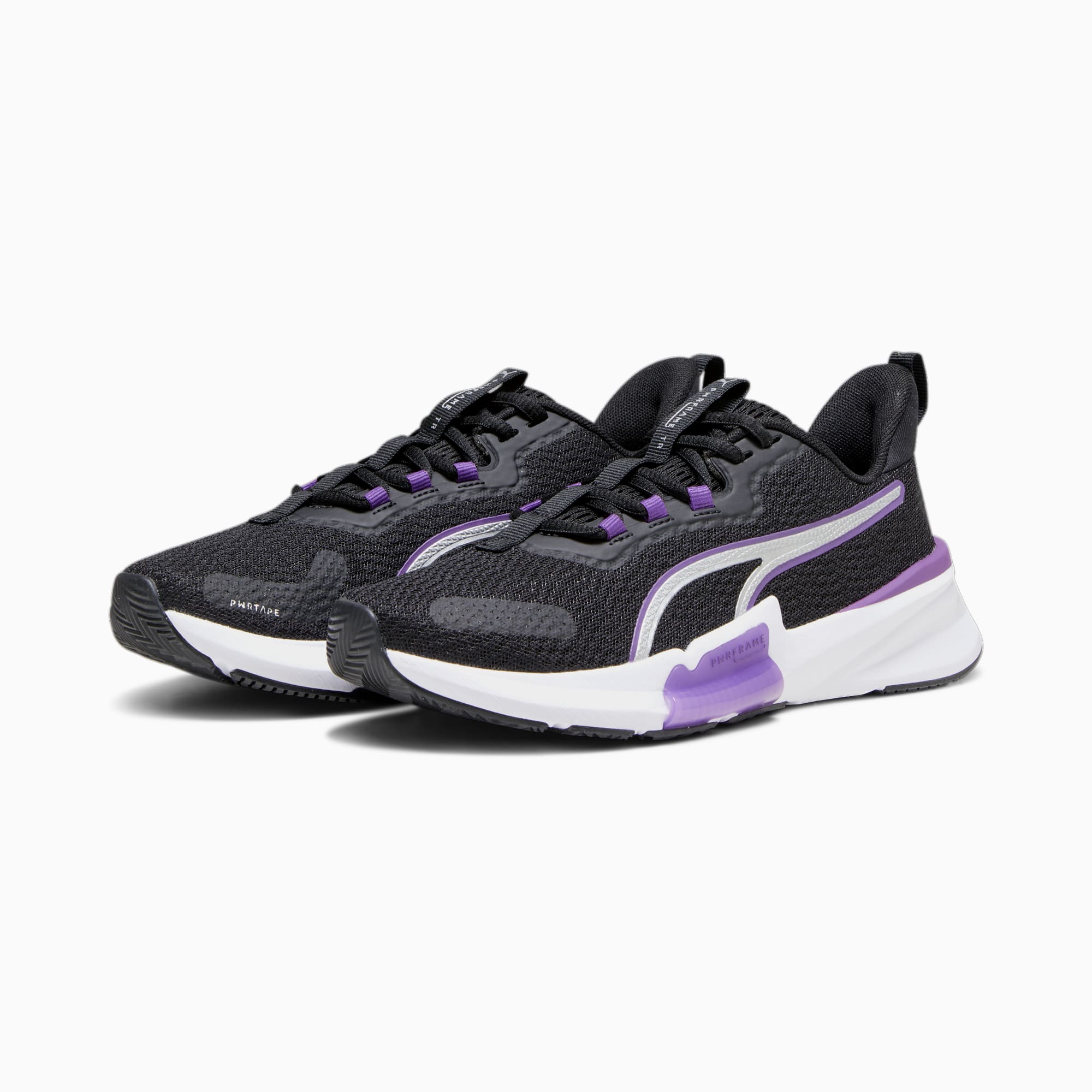 PUMA Pwrframe Tr 2 Women's Training Shoes, Black/Purple Pop/Silver, Size 35,5, Shoes