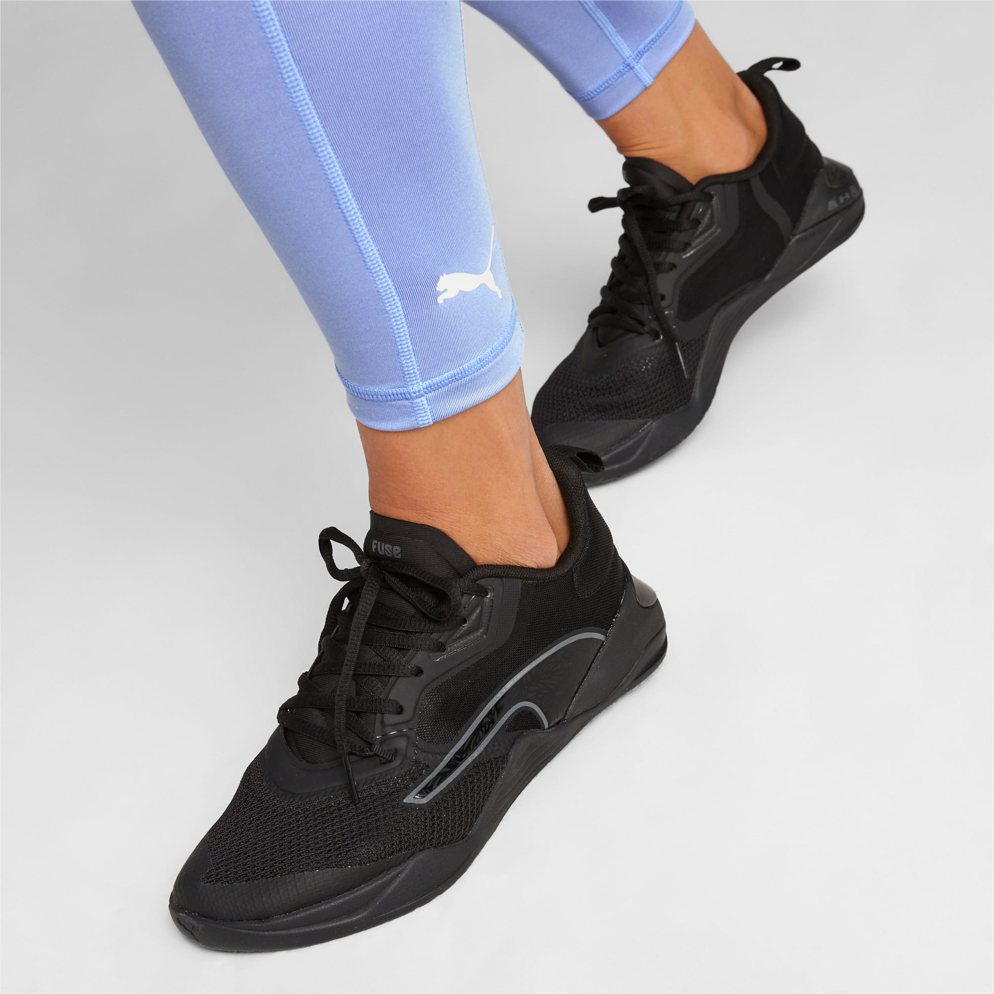 PUMA Fuse 2.0 Nova Shine Women's Training Shoes, Black/Cool Dark Grey, Size 35,5, Shoes