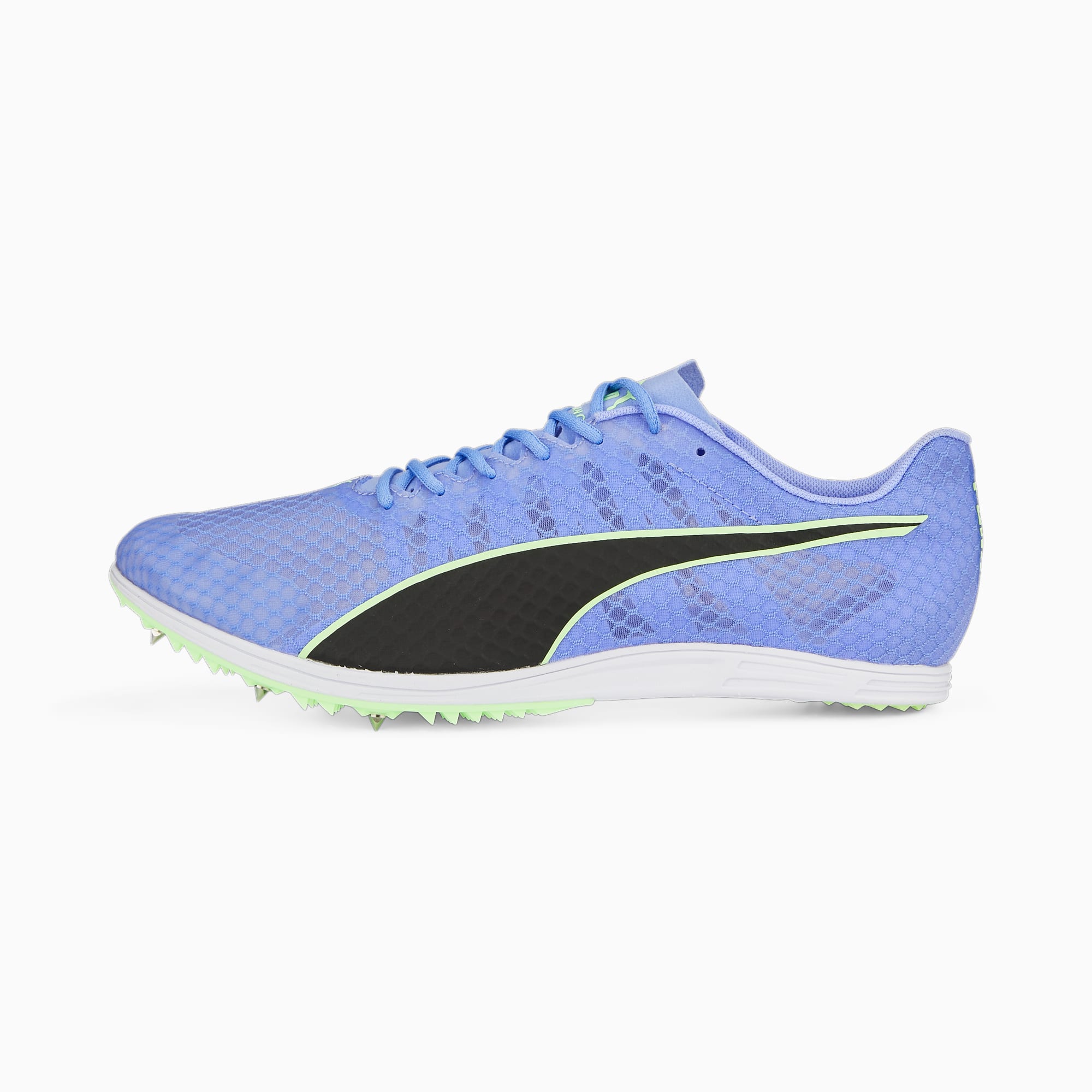 PUMA EvoSPEED Distance 11 Atletiekschoenen Voor Heren, Groen/Zwart/Paars