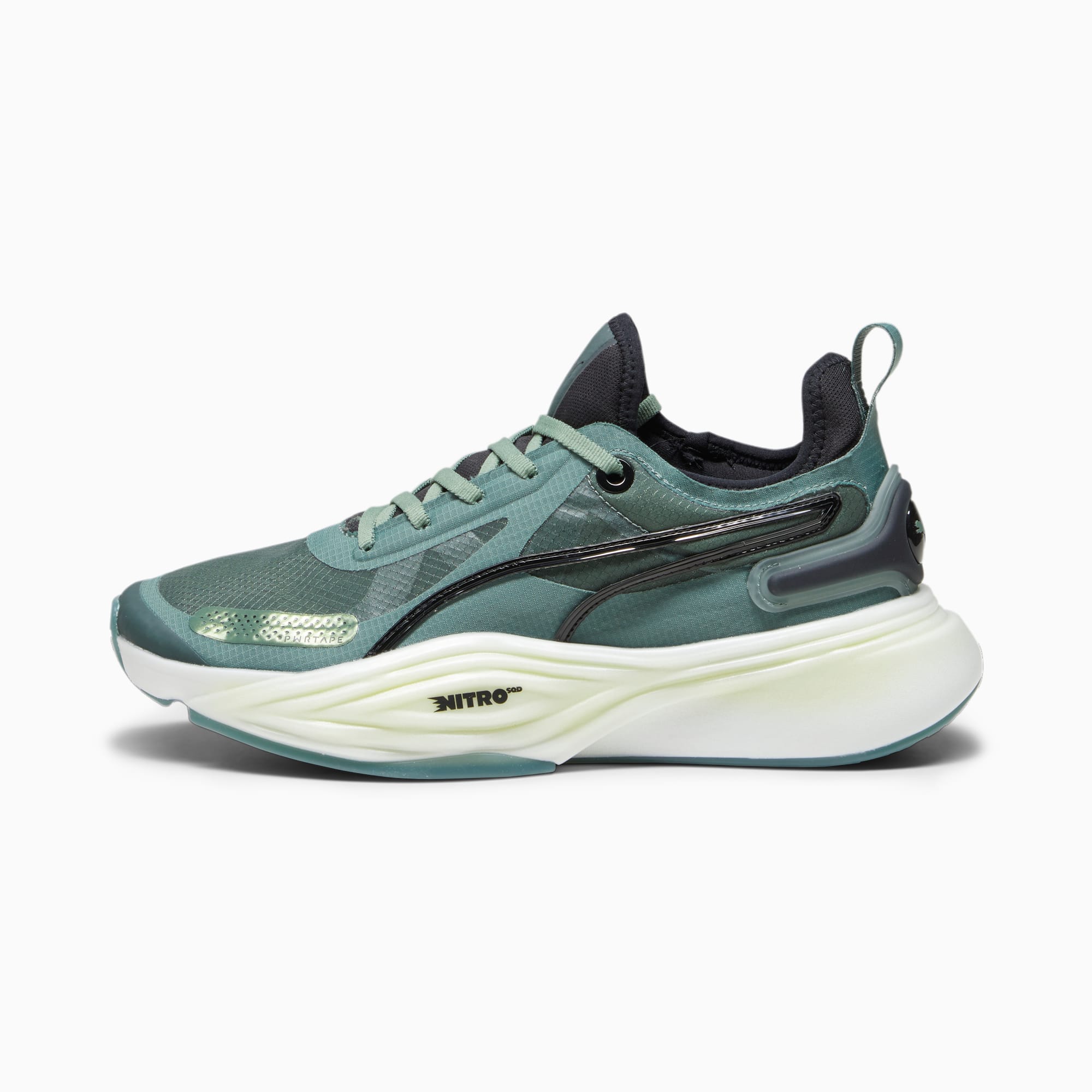 PUMA Pwr Nitro Sqd Men's Training Shoes, Eucalyptus/Black, Size 35,5, Shoes