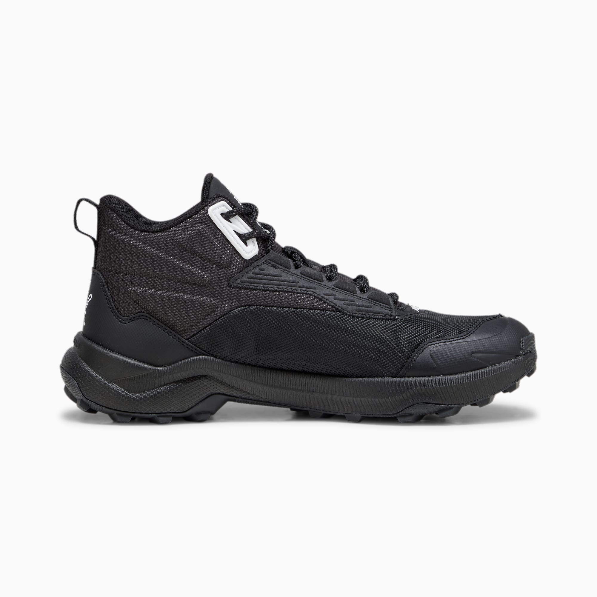Women's PUMA Obstruct Pro Mid Trail Shoe Sneakers, Black/Dark Coal/White, Size 35,5, Shoes