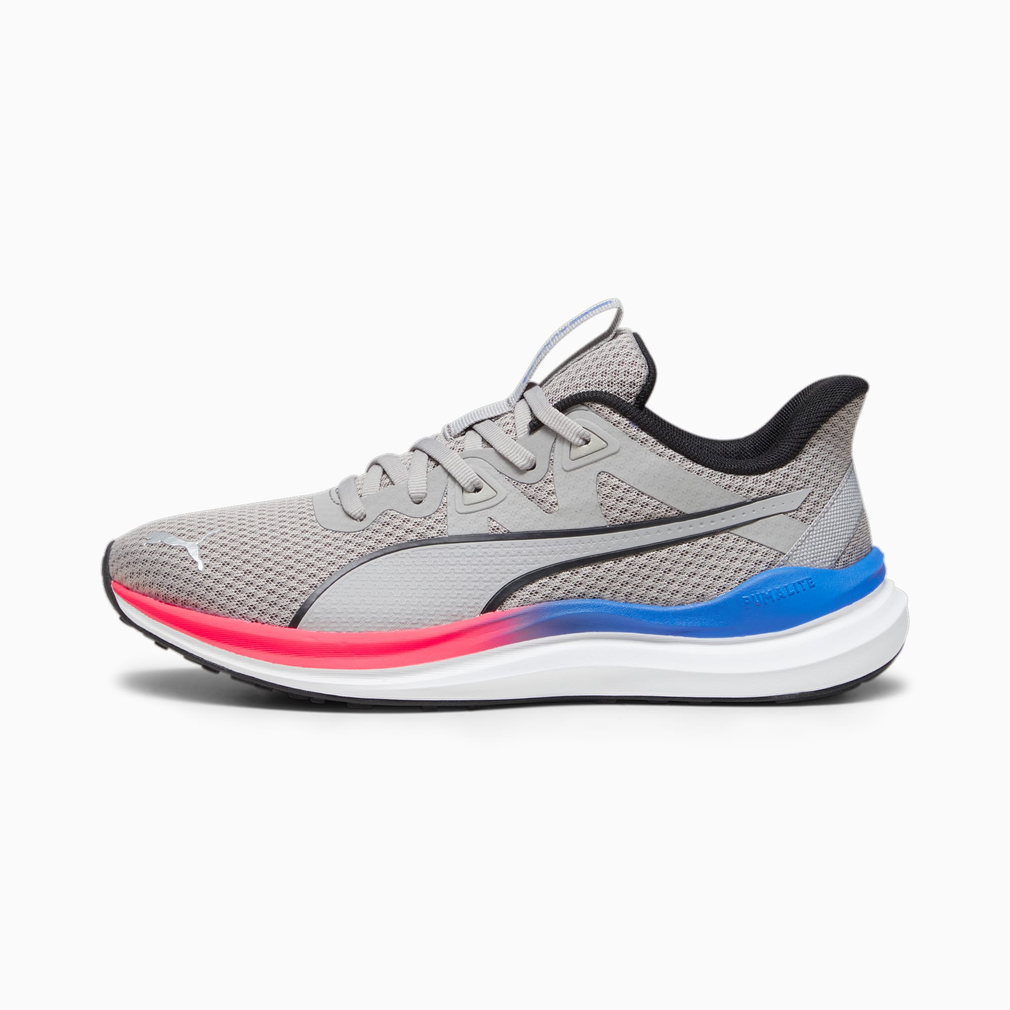 Women's PUMA Reflect Lite Running Shoes, Concrete Grey/Ultra Blue/Fire Orchid, Size 35,5, Shoes