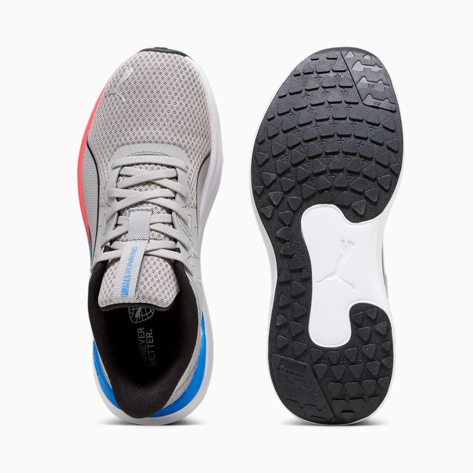 PUMA Chaussures De Running Reflect Lite, Gris/Bleu/Rose