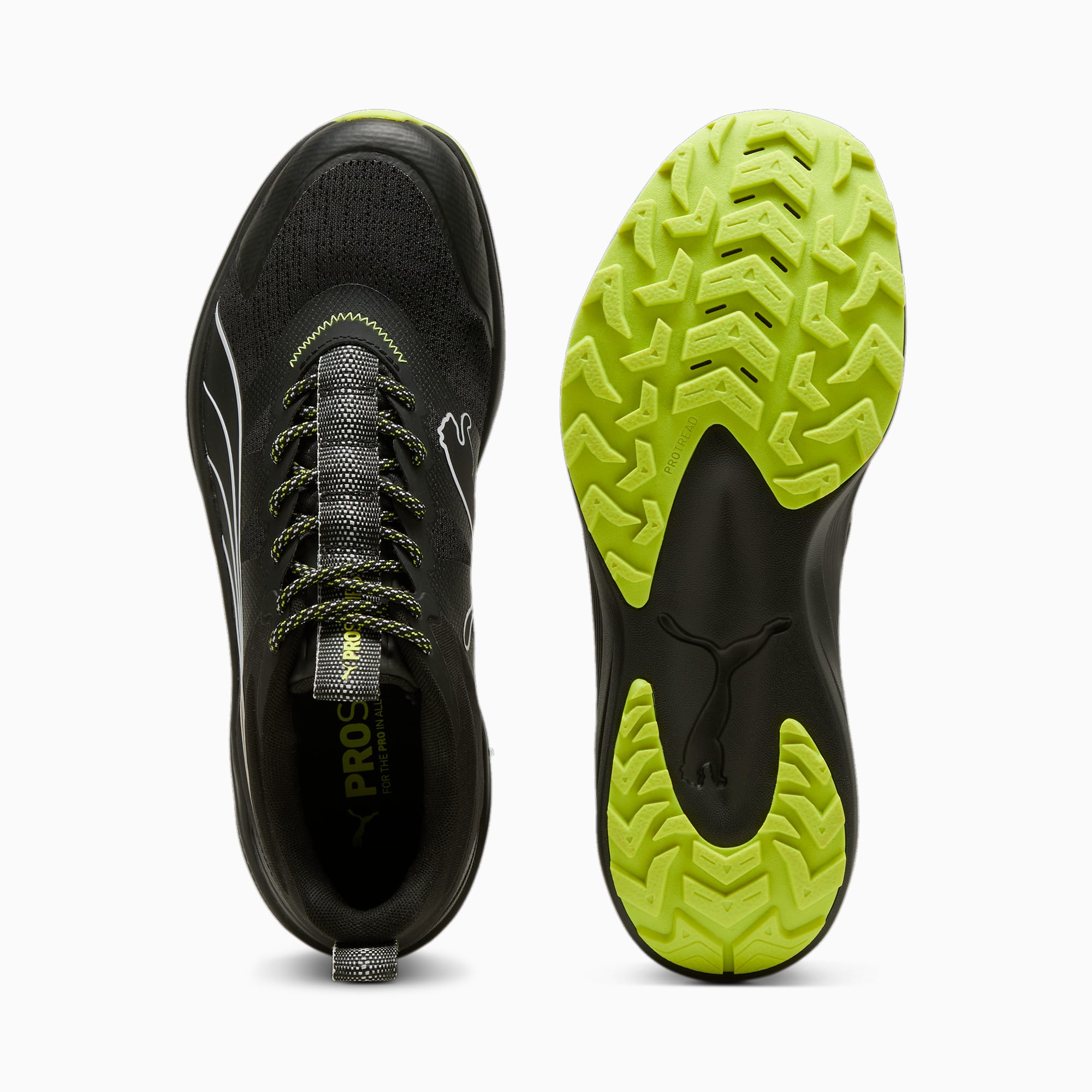 Women's PUMA Redeem Pro Trail Running Shoes, Black/Silver Mist, Size 35,5, Shoes