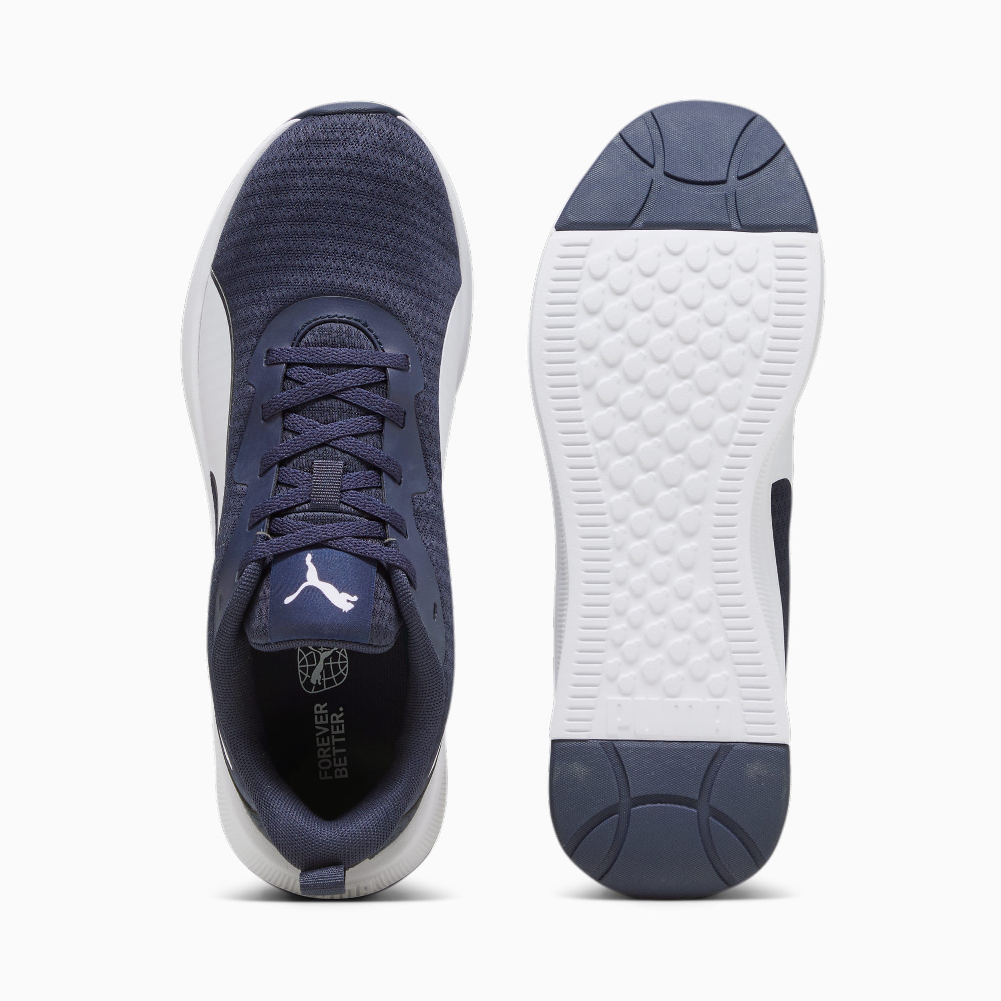 PUMA Chaussures De Running Flyer Lite, Bleu/Blanc