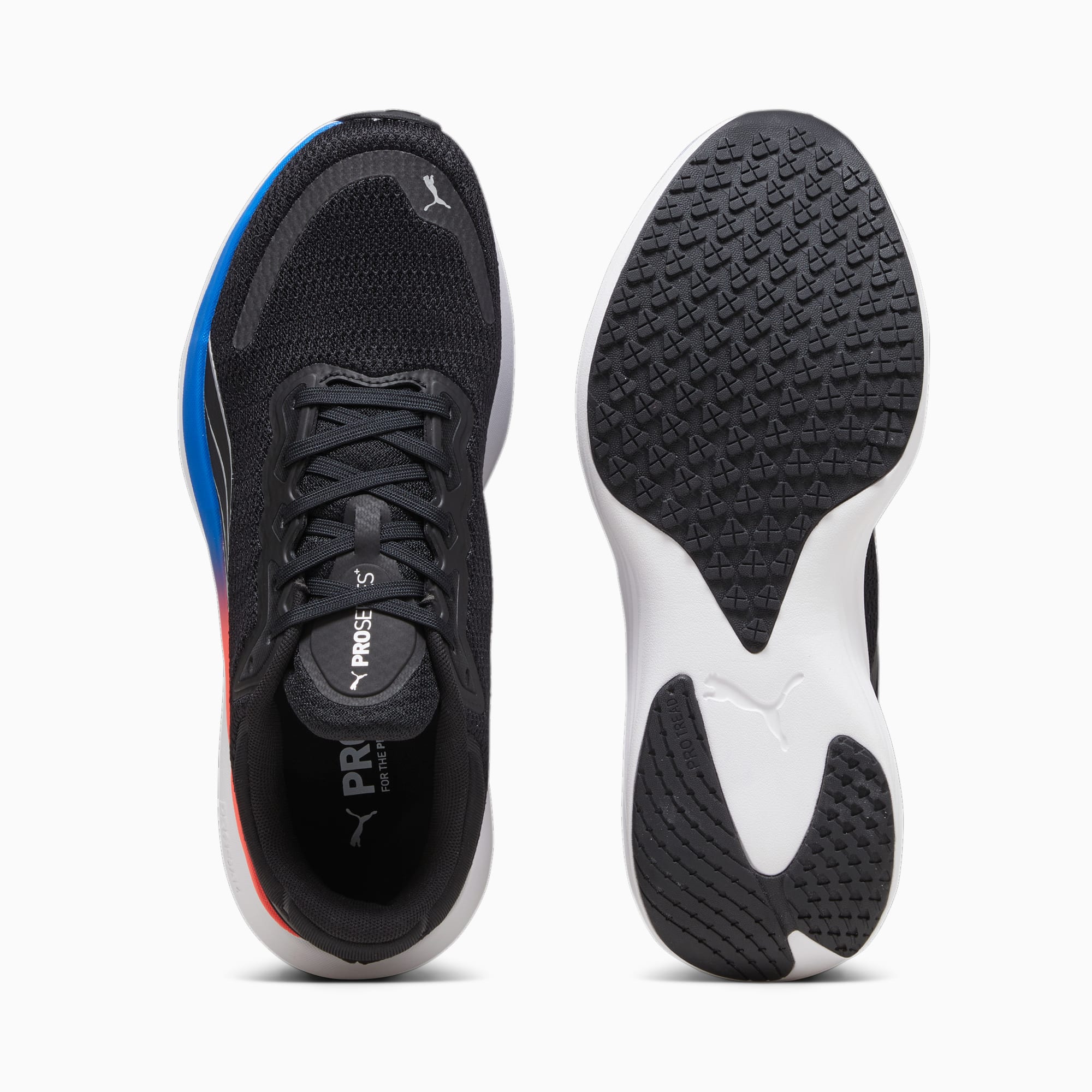 PUMA Chaussures De Running Scend Pro, Noir/Bleu