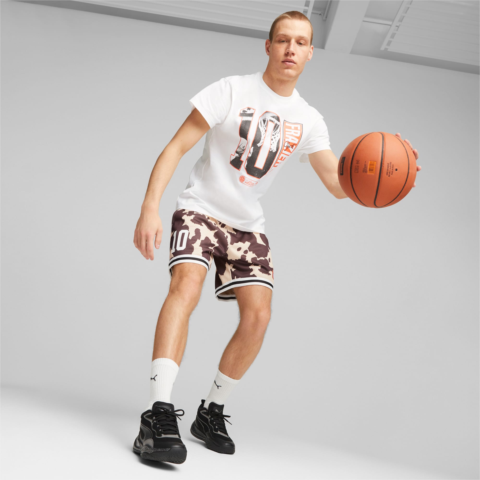 PUMA Chaussures De Basketball Playmaker Pro Trophies Pour Homme, Argent/Noir