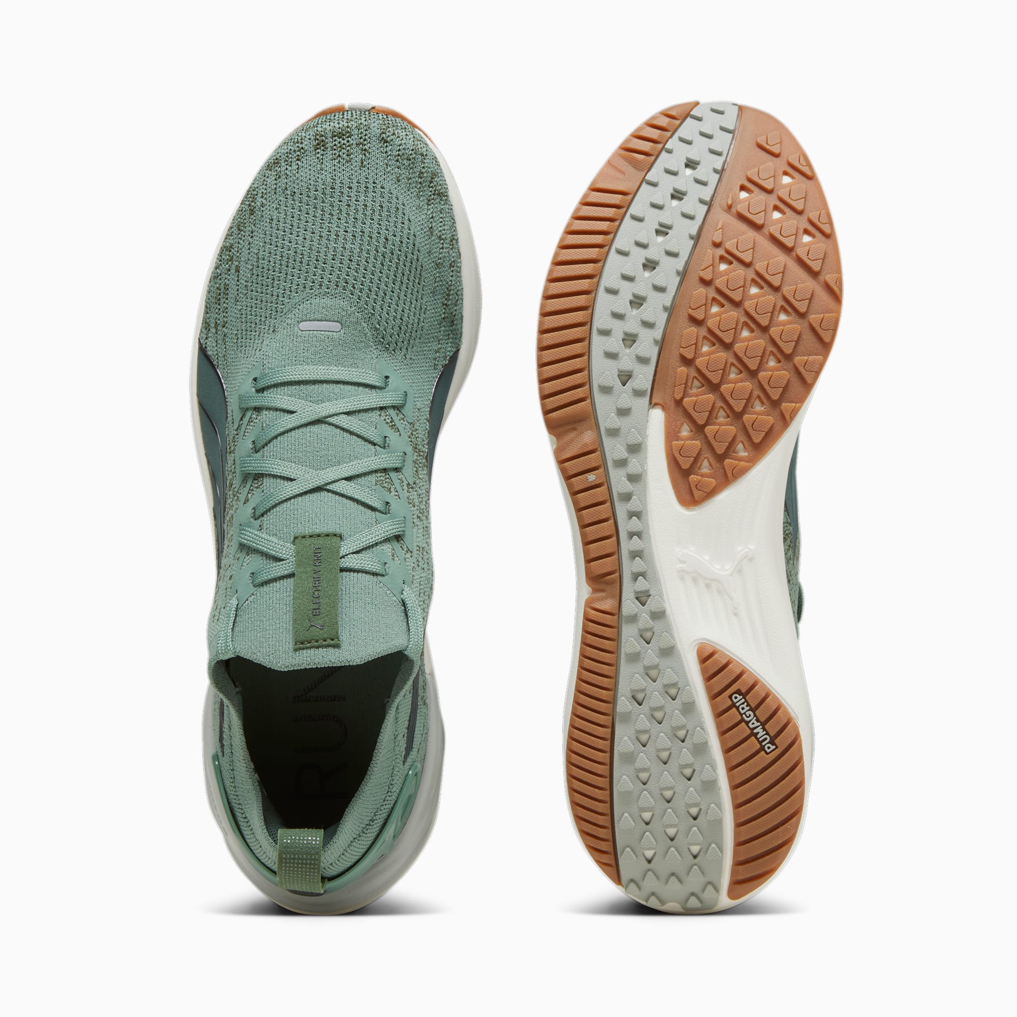 PUMA Chaussures De Running Electrify NITRO 3 Knit Pour Homme, Gris