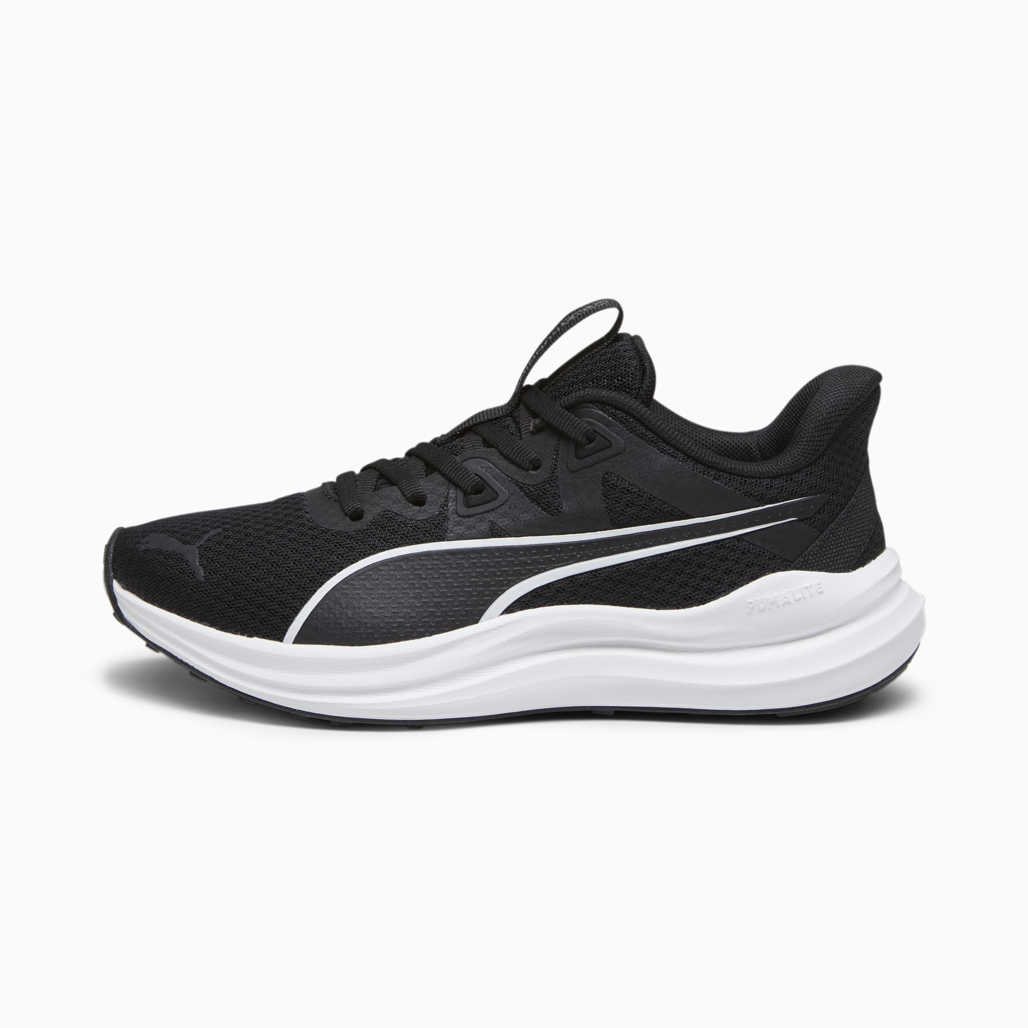PUMA Reflect Lite Youth Running Shoes, Black/White, Size 35,5, Shoes