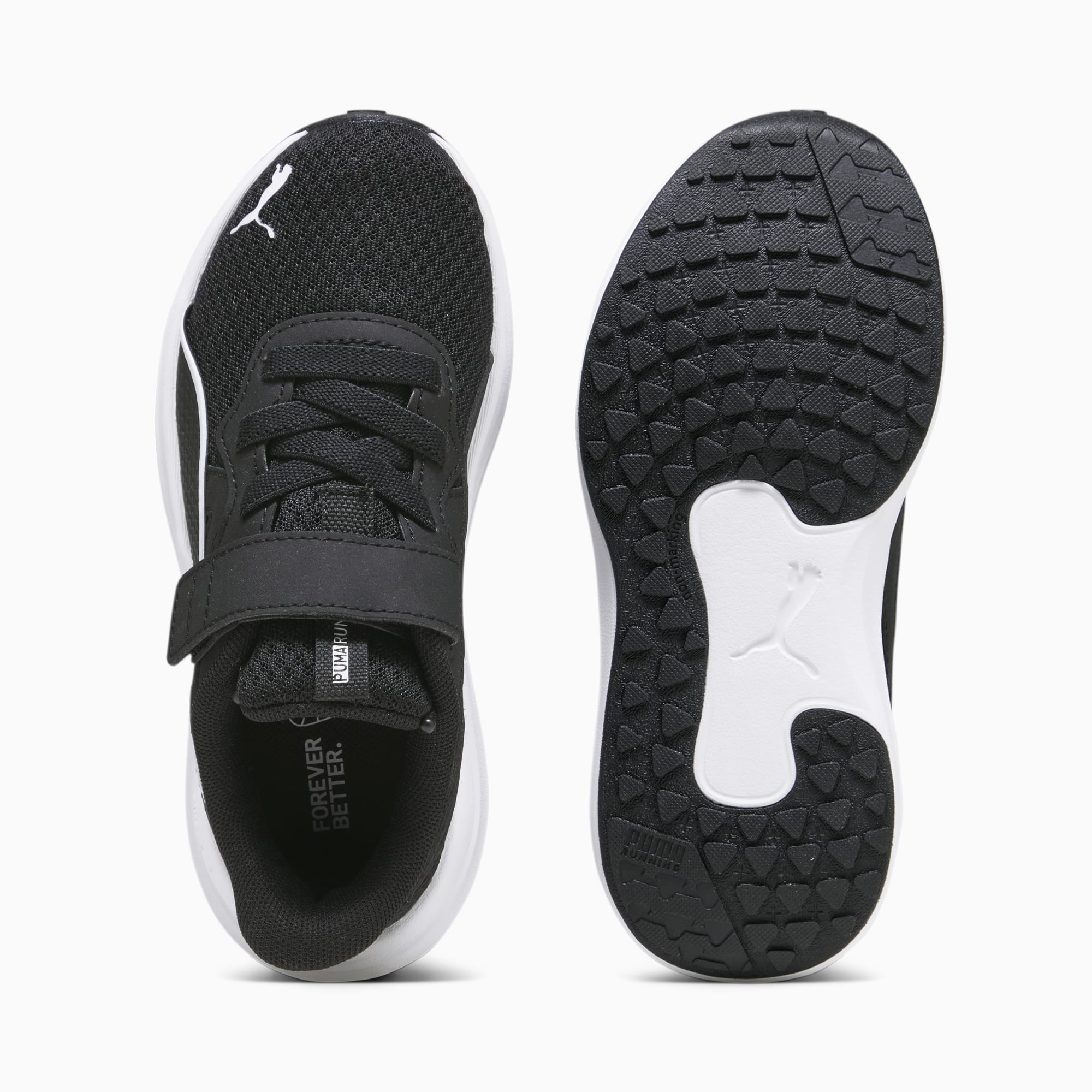 PUMA Reflect Lite Kids' Running Shoes, Black/White, Size 27,5, Shoes