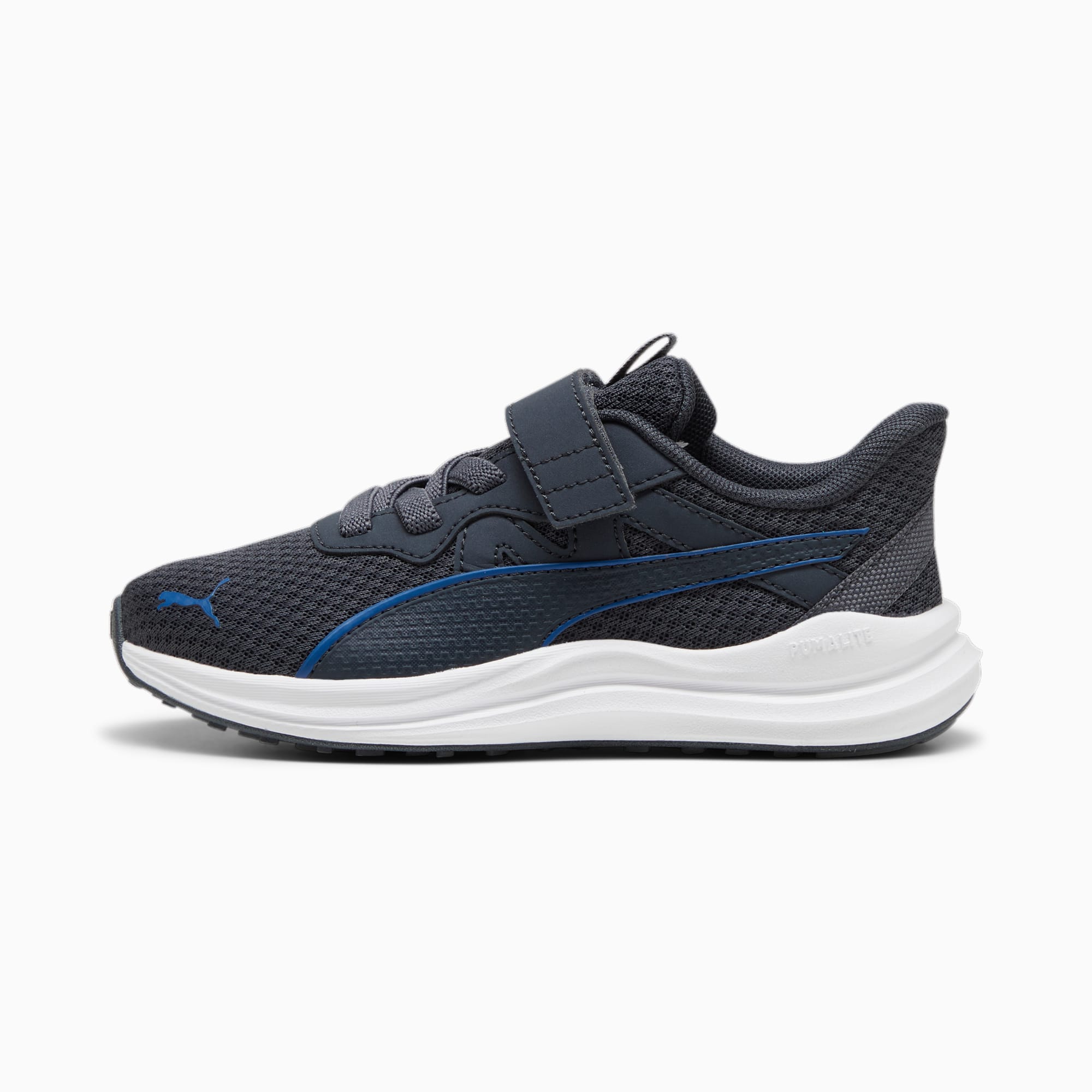 PUMA Reflect Lite Kids' Running Shoes, Strongray/Cobalt Glaze/Black, Size 27,5, Shoes