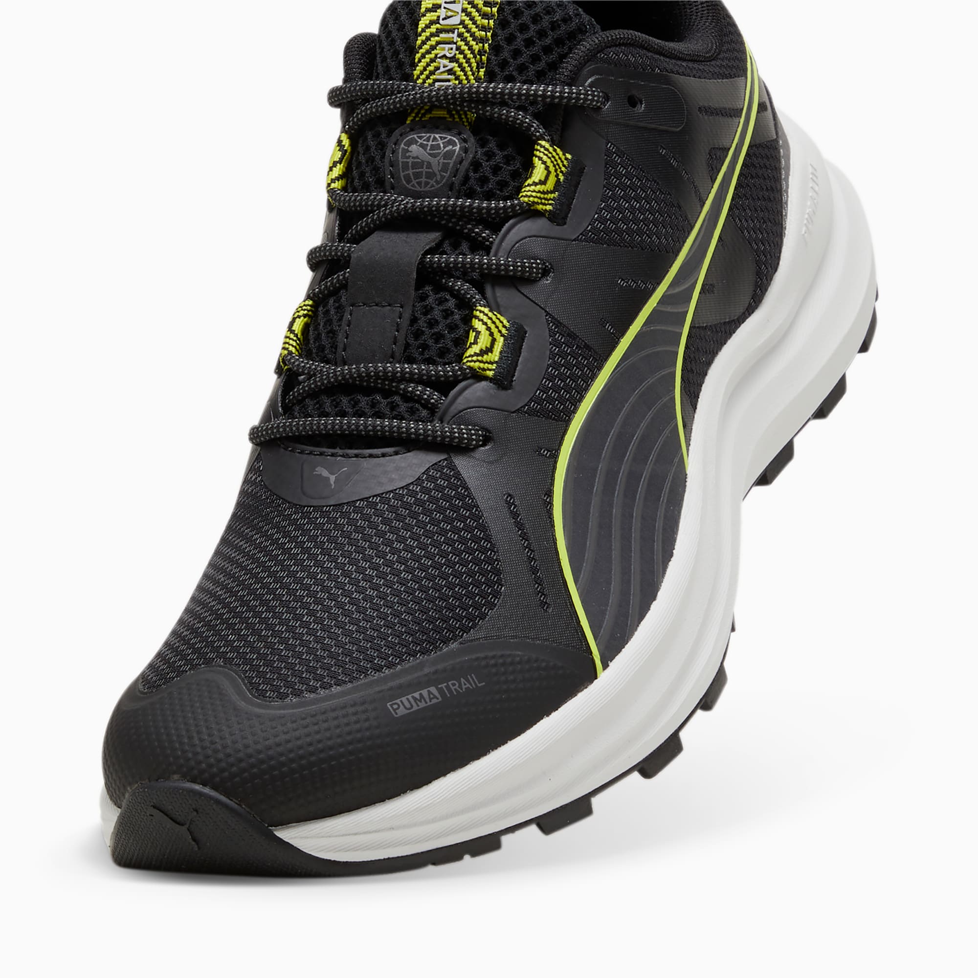 PUMA Reflect Lite Trailrunning-Schuhe, Grau/Grün/Schwarz, Größe: 36, Schuhe